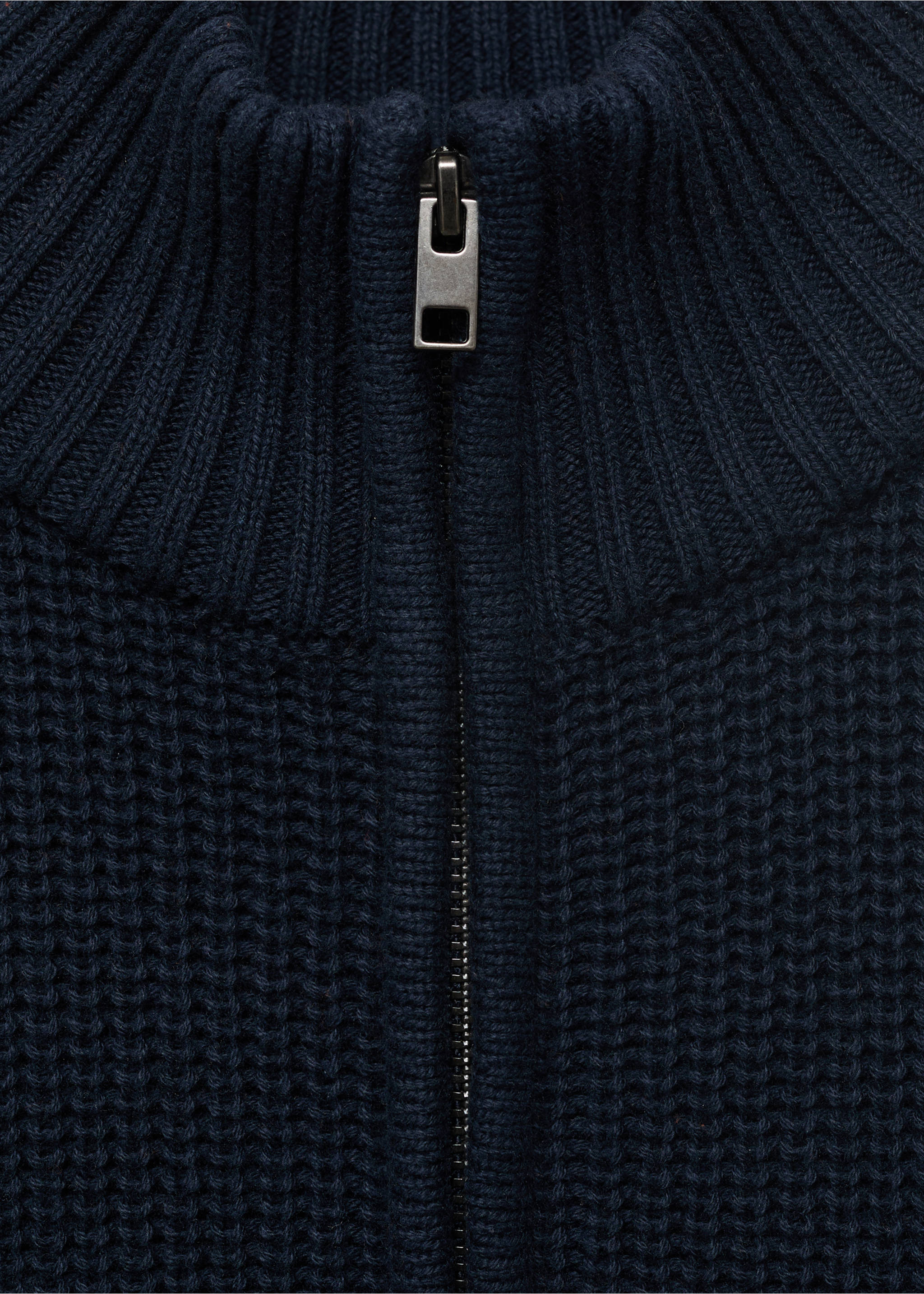 Sweater rajut kerah perkins - Rincian barang 8, Oranye bakar. Ref: 17053278-00.