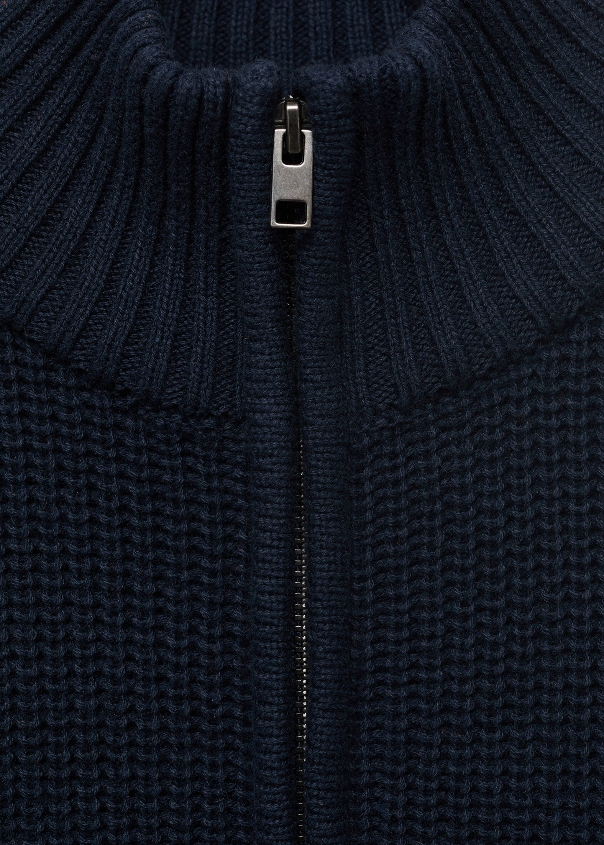 Knitted sweater with perkins neck - Details of the article 8