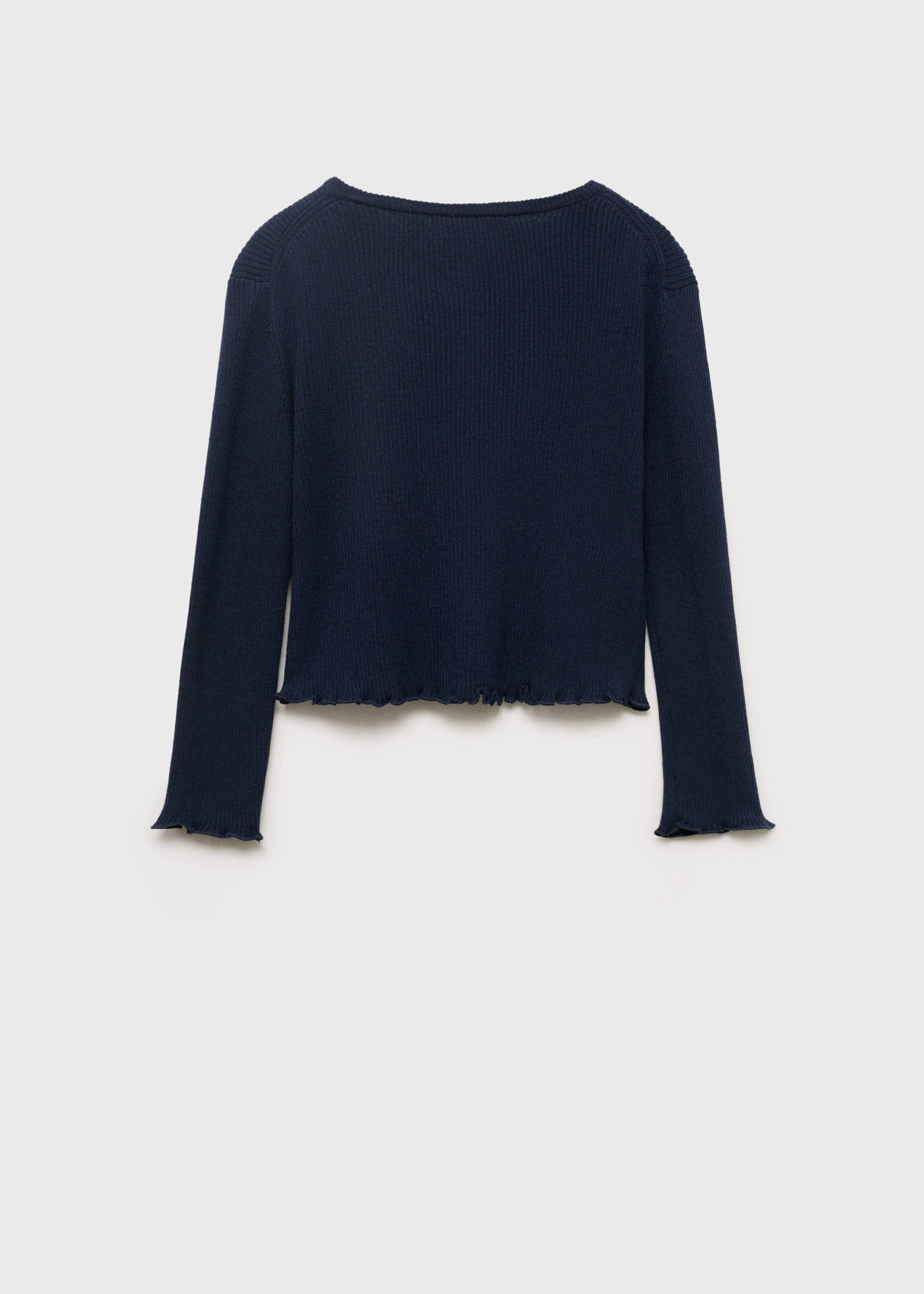 Cardigan rajut ribbed - Versi terbalik dari barang