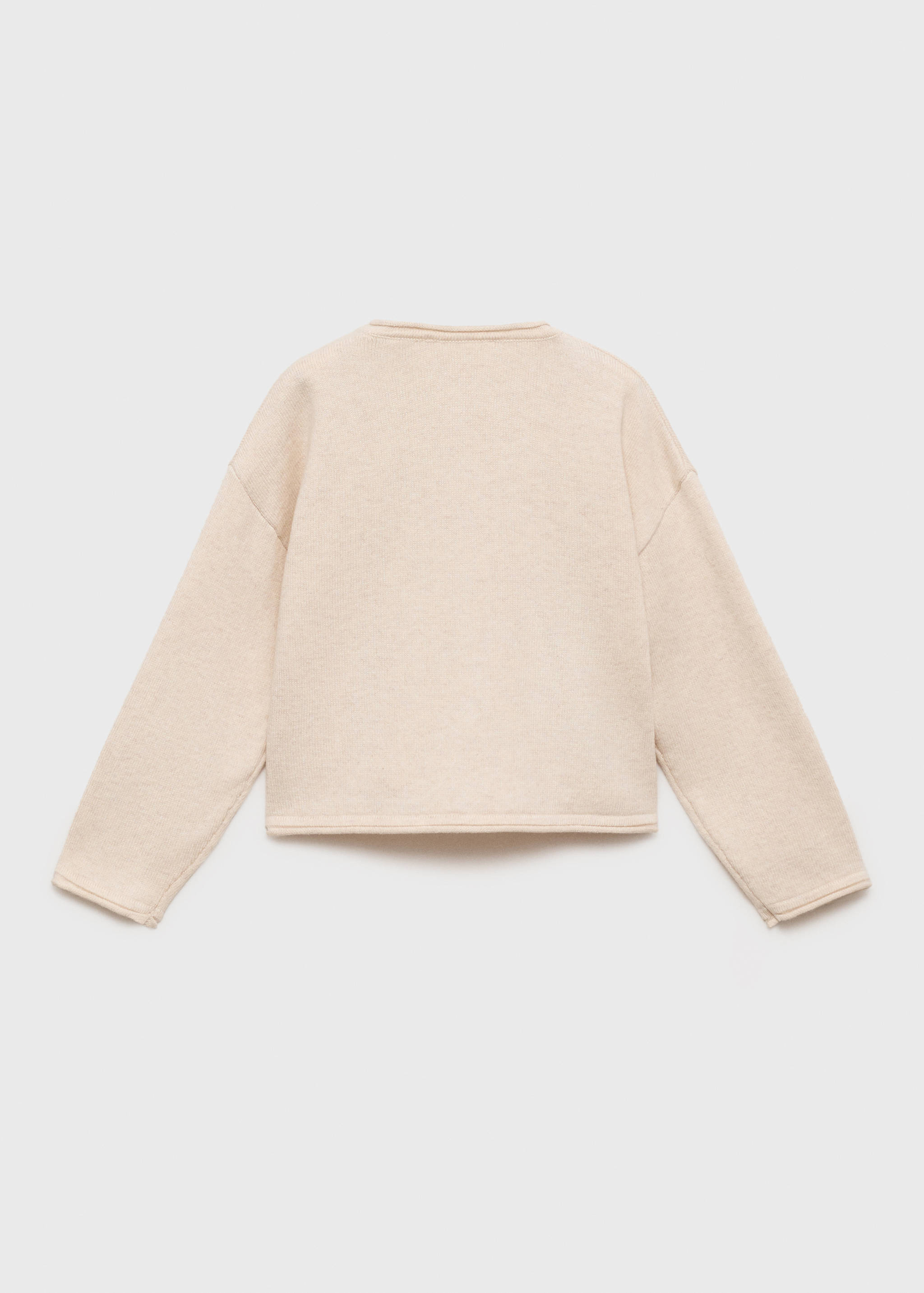 Knitted button cardigan - Reverse of the article