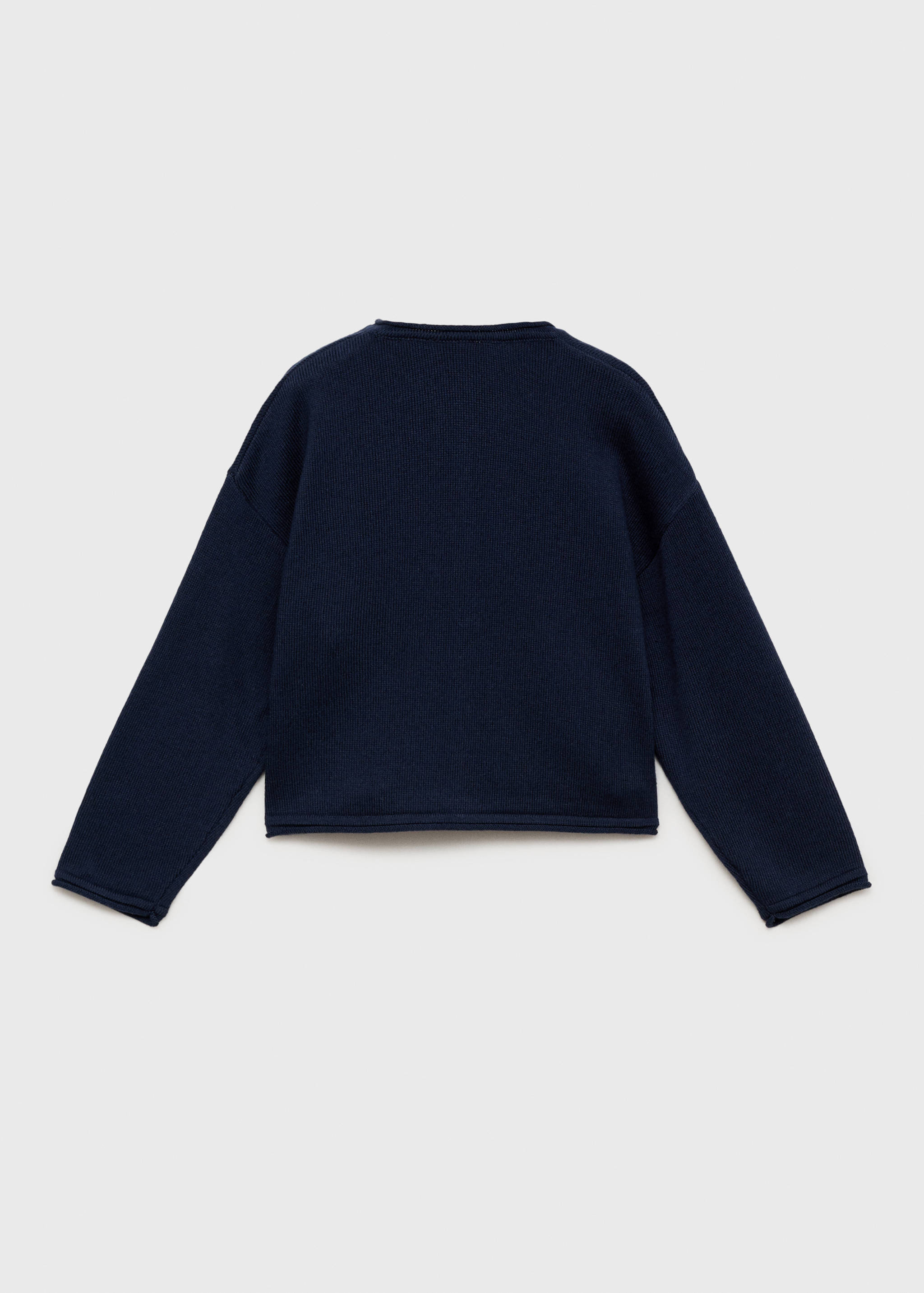 Knitted button cardigan - Reverse of the article