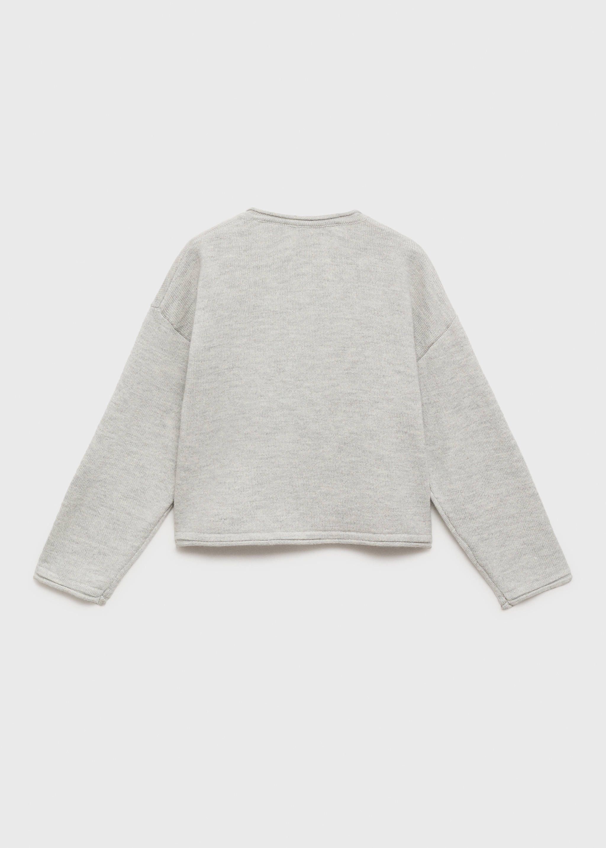 Knitted button cardigan - Reverse of the article