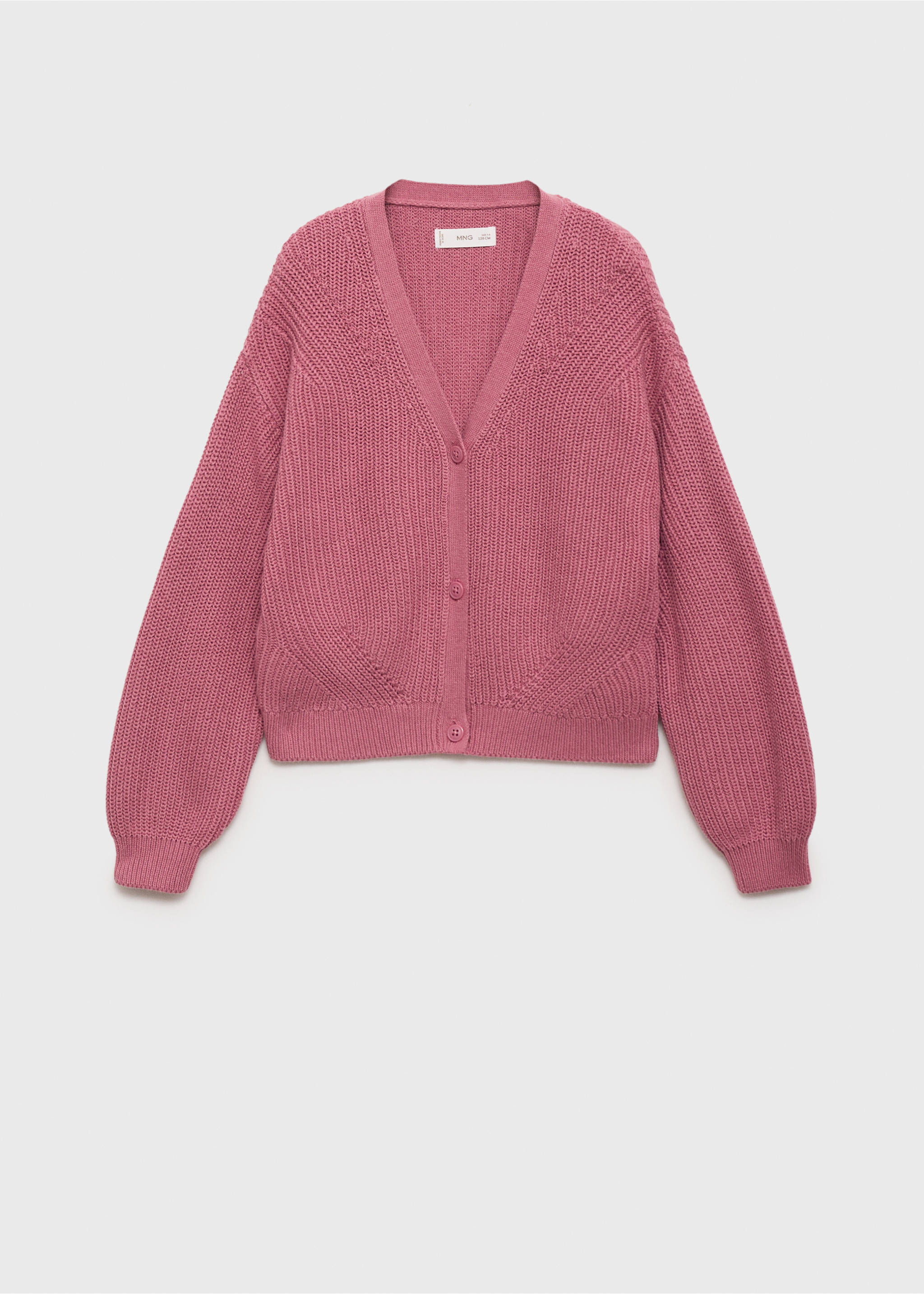 Cardigan maille boutons - Article sans modèle, Cerise. Ref: 17053282-00.