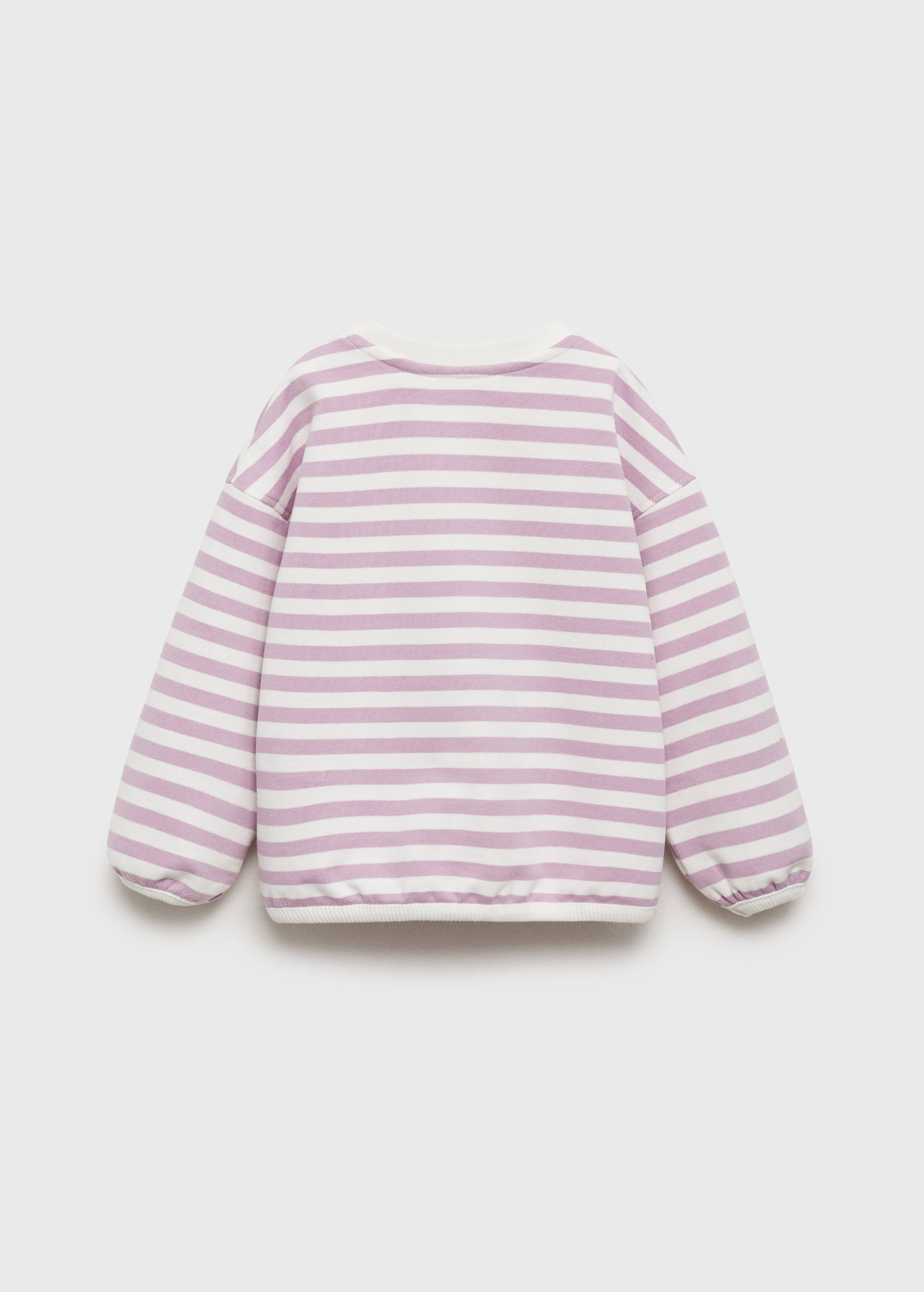 Bawełniana bluza w paski - Tylna strona artykułu