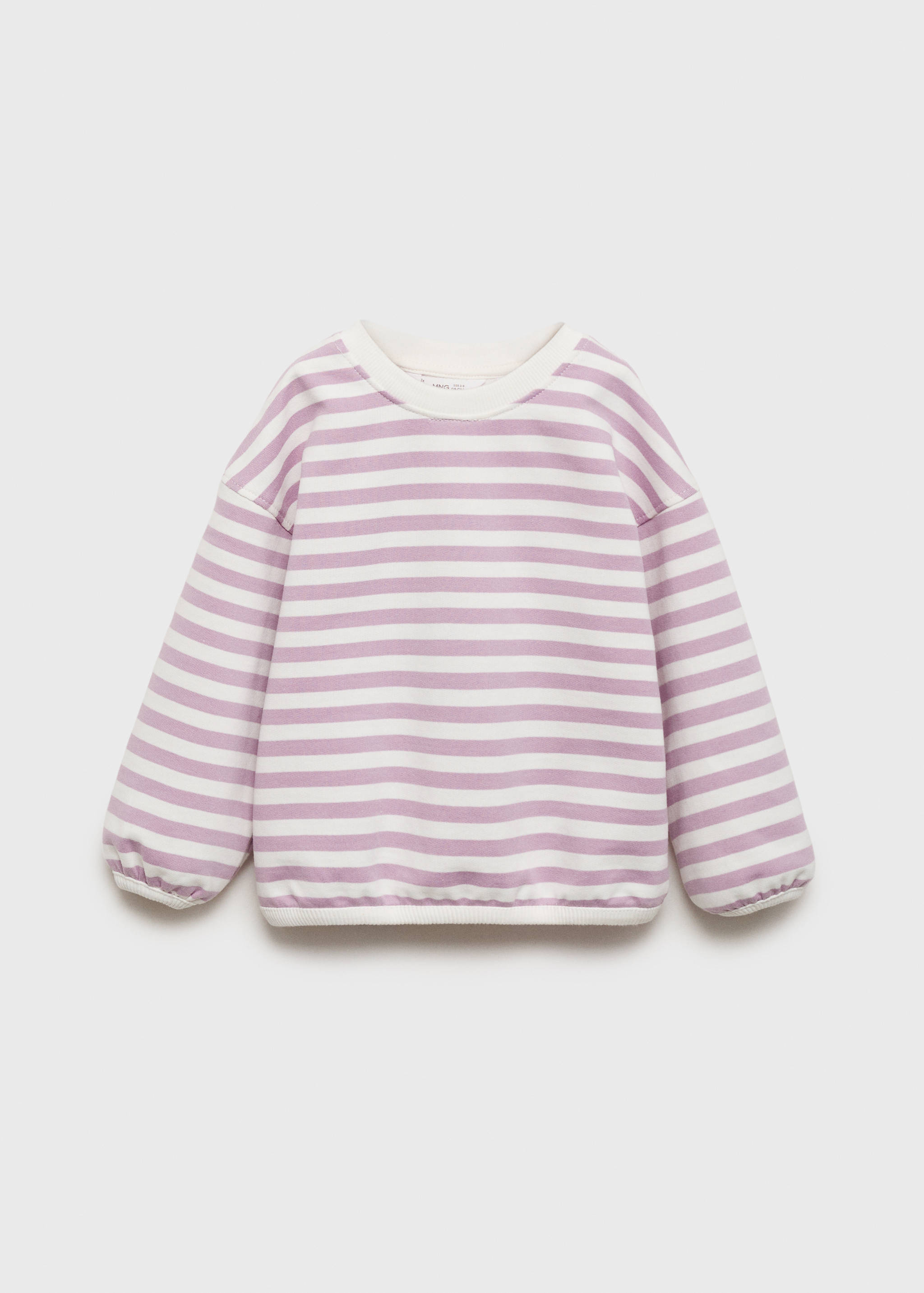 Striped cotton-blend sweatshirt - Article without model
