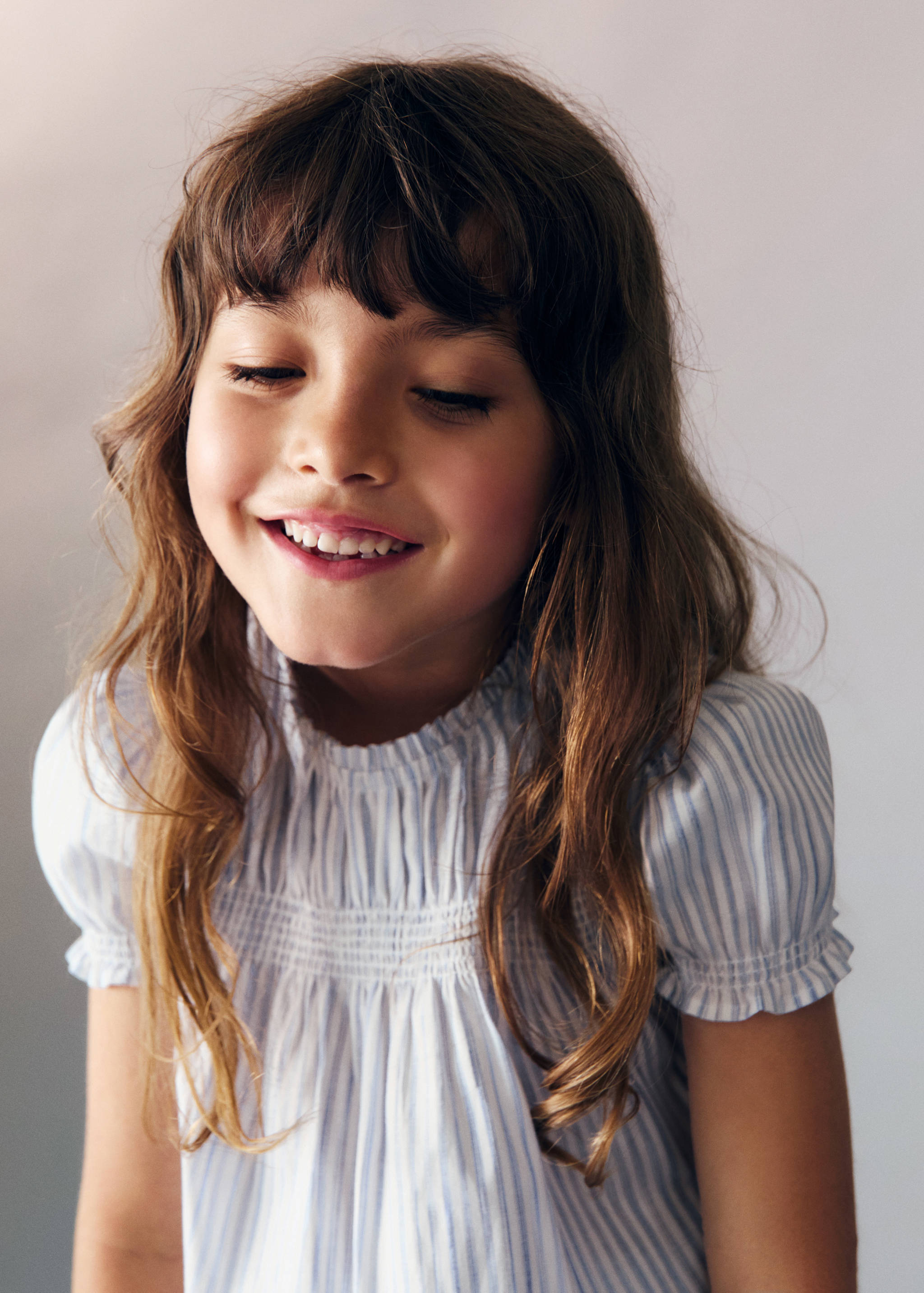 Blouse froncée rayures - Détail de l'article 1