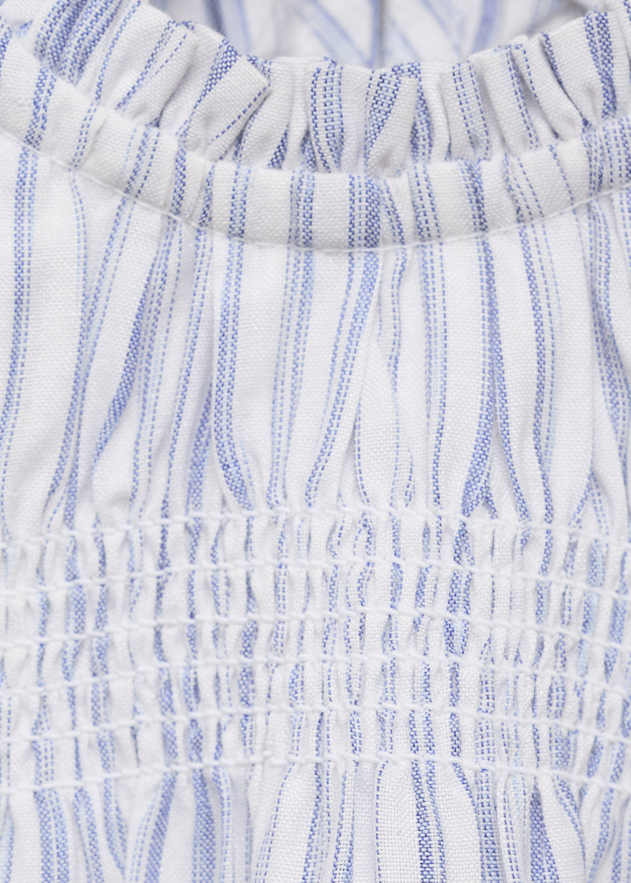 Blouse froncée rayures - Détail de l'article 0