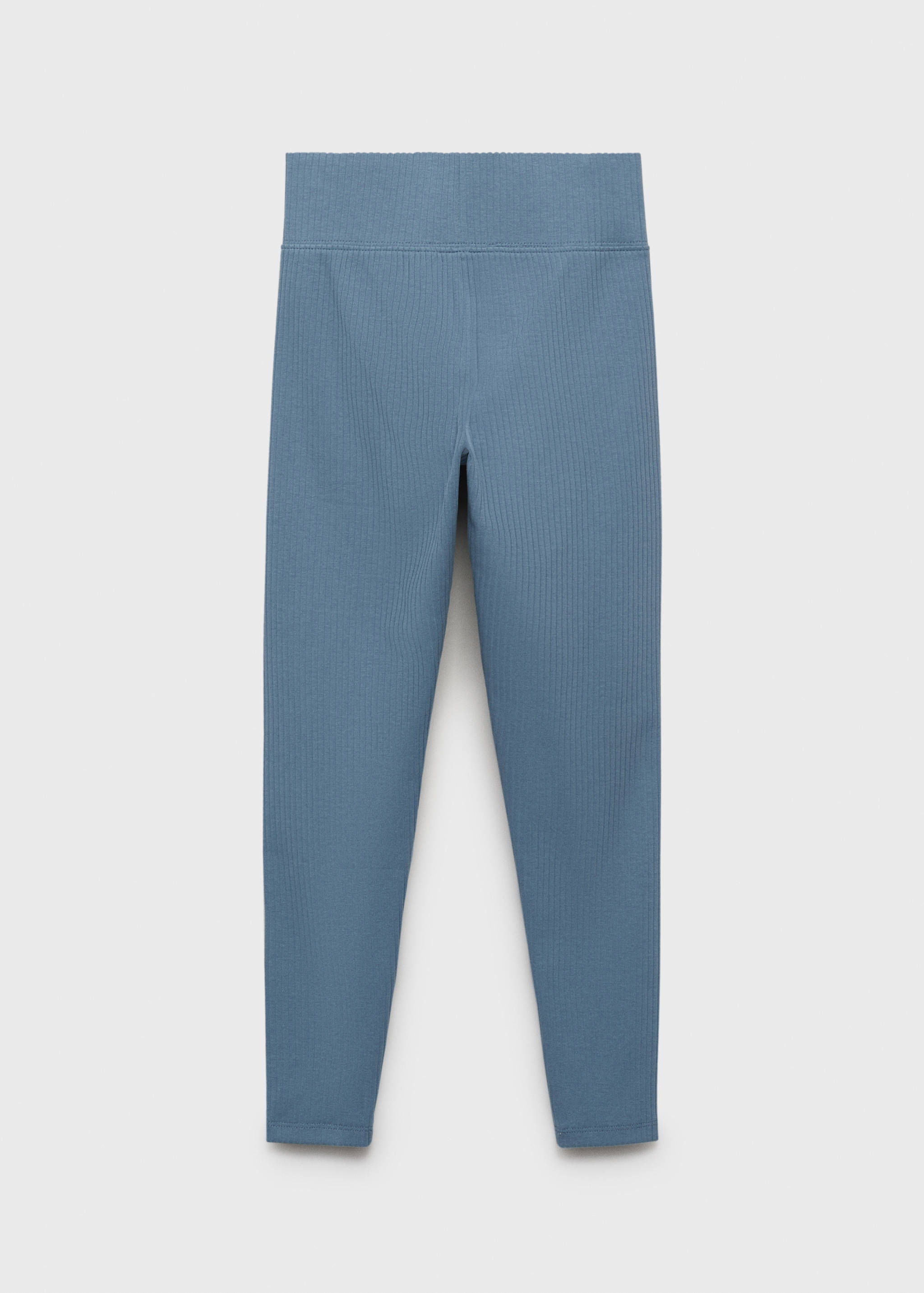 Cotton ribbed leggings - Reverse of the article