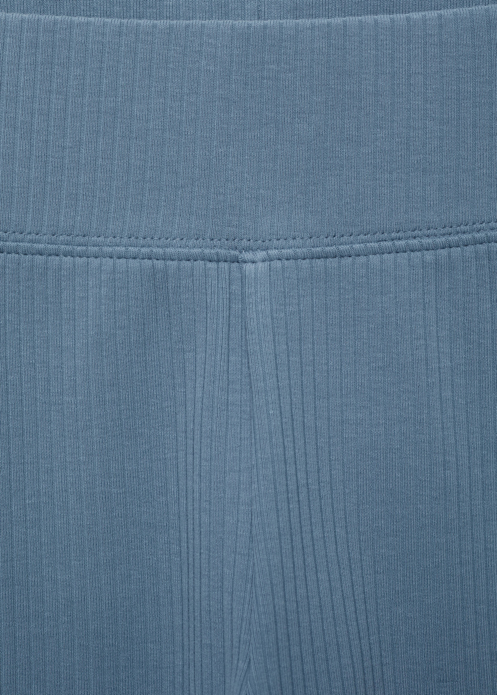 Cotton ribbed leggings - Details of the article 0
