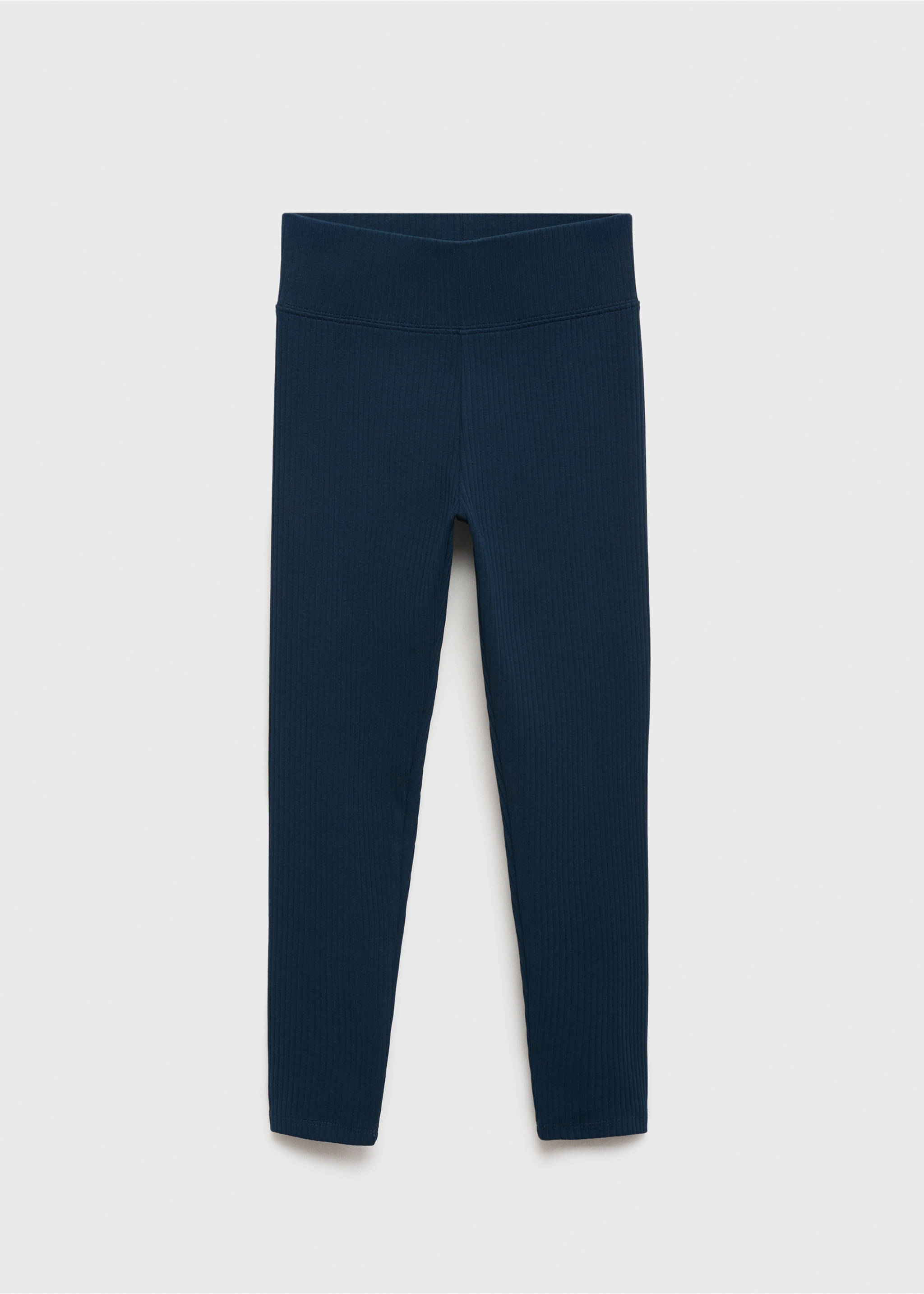 Legging maille côtelée coton - Article sans modèle, Bleu marine. Ref: 17053287-00.