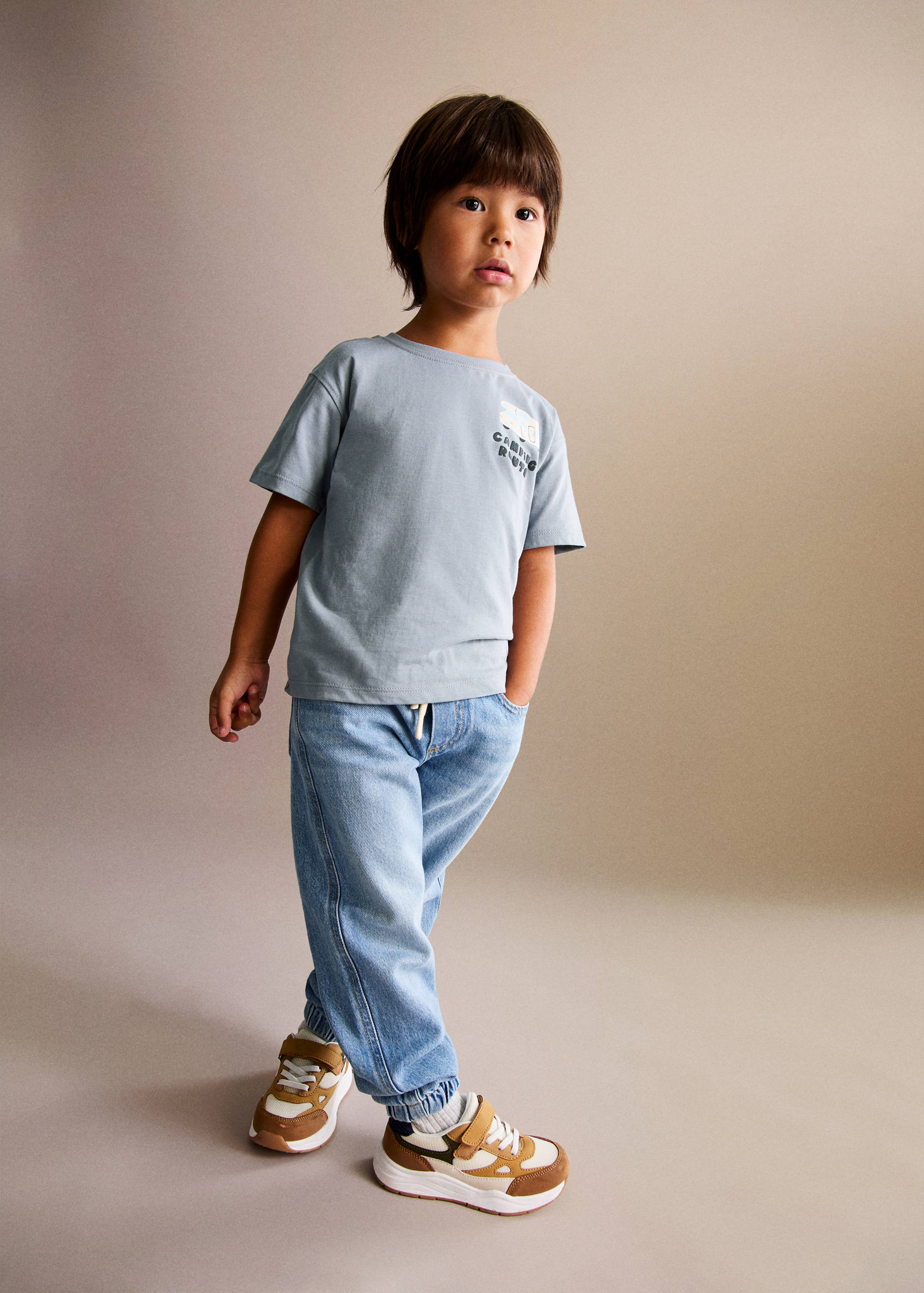 Mountain-print t-shirt - General plane