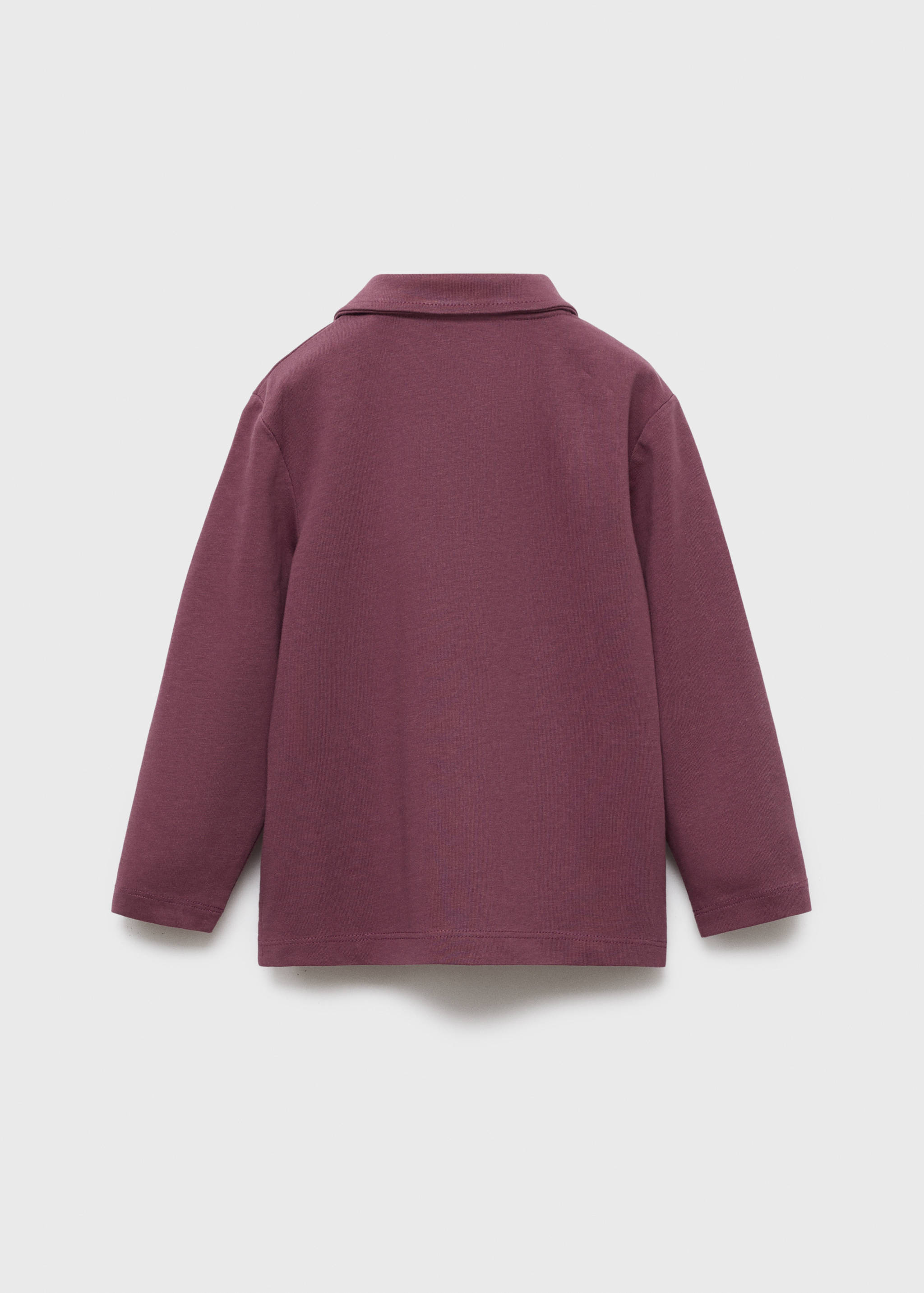 قميص بولو من القطن السادة - الجهة الخلفية للمنتج