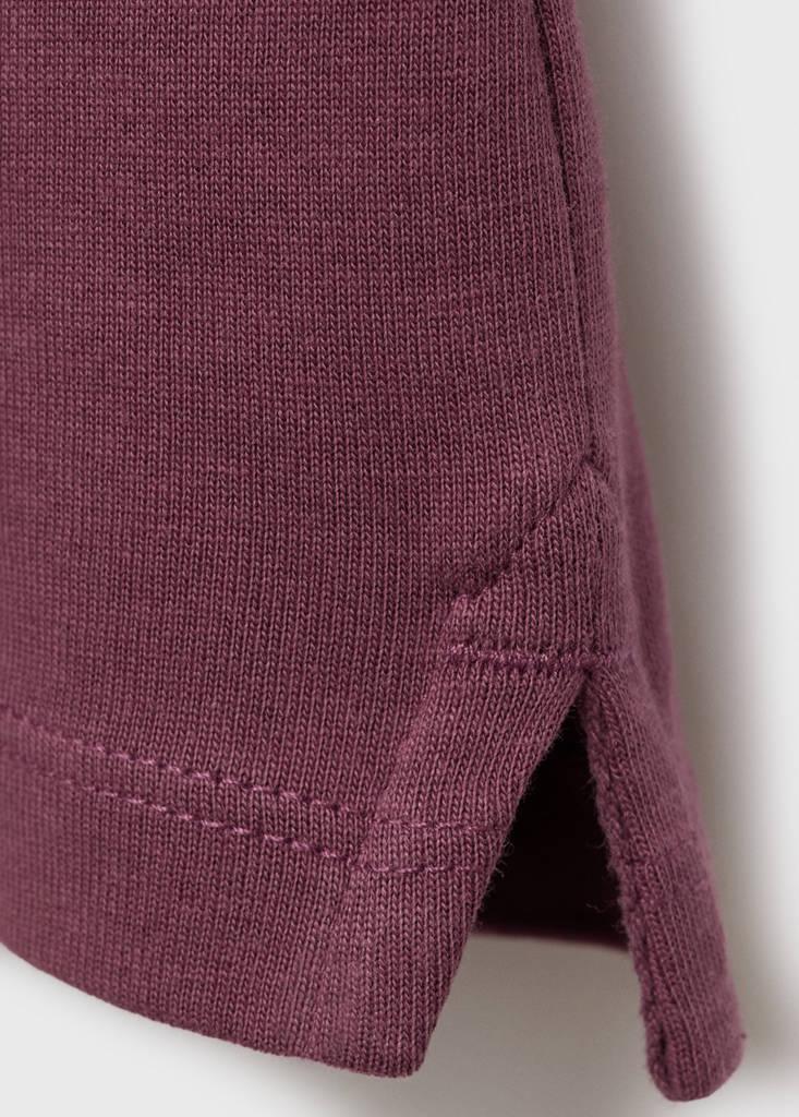 Plain cotton polo shirt — Pale Pink