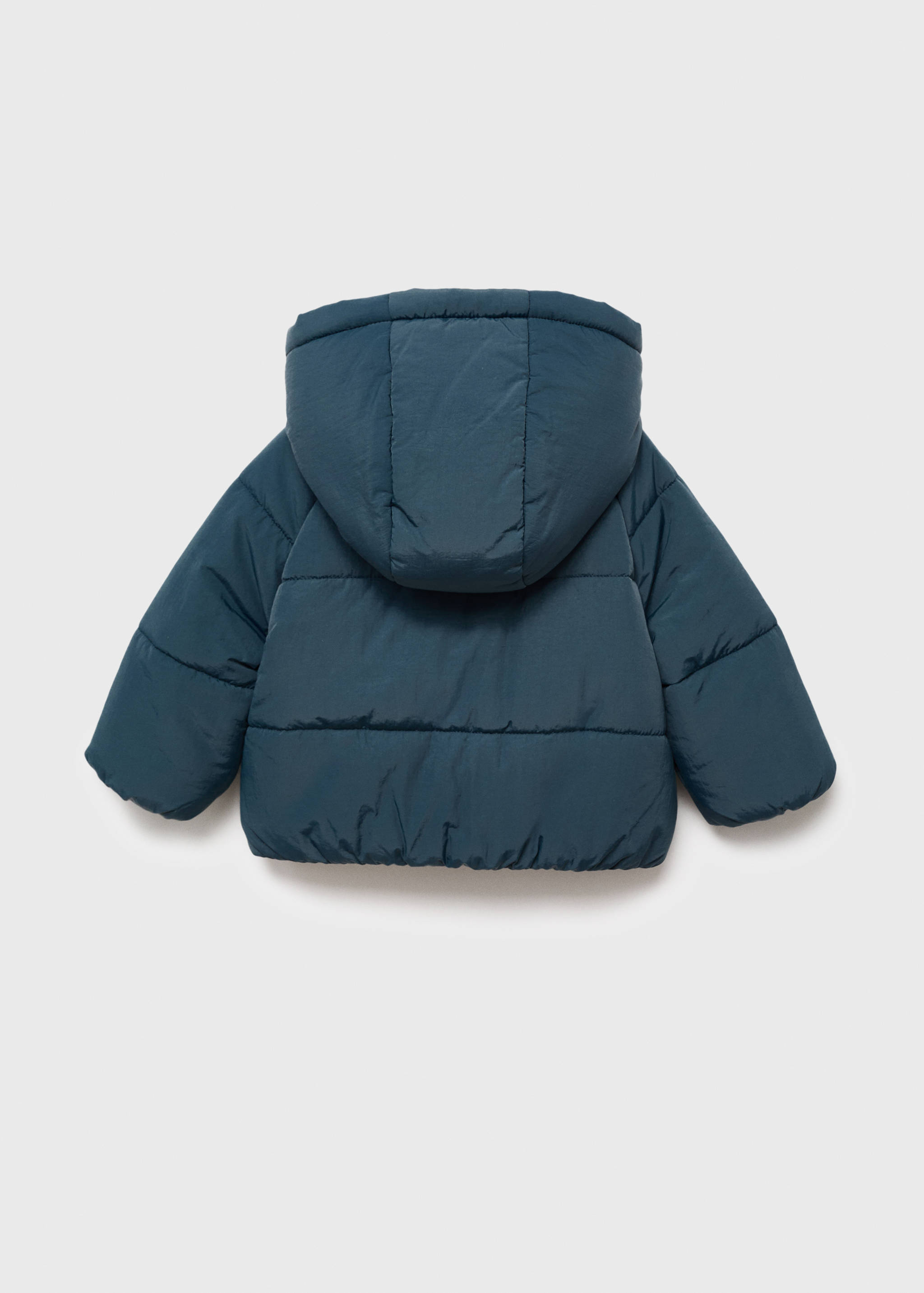 Anorak with shearling-effect hood - Reverse of the article