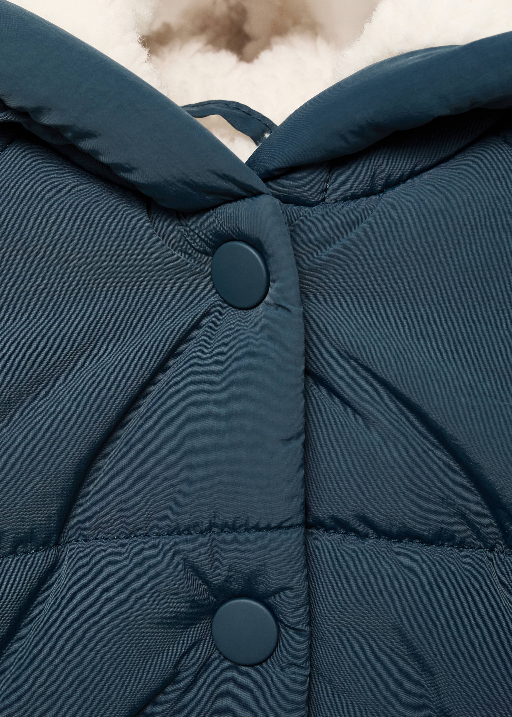 Anorak with shearling-effect hood - Details of the article 8