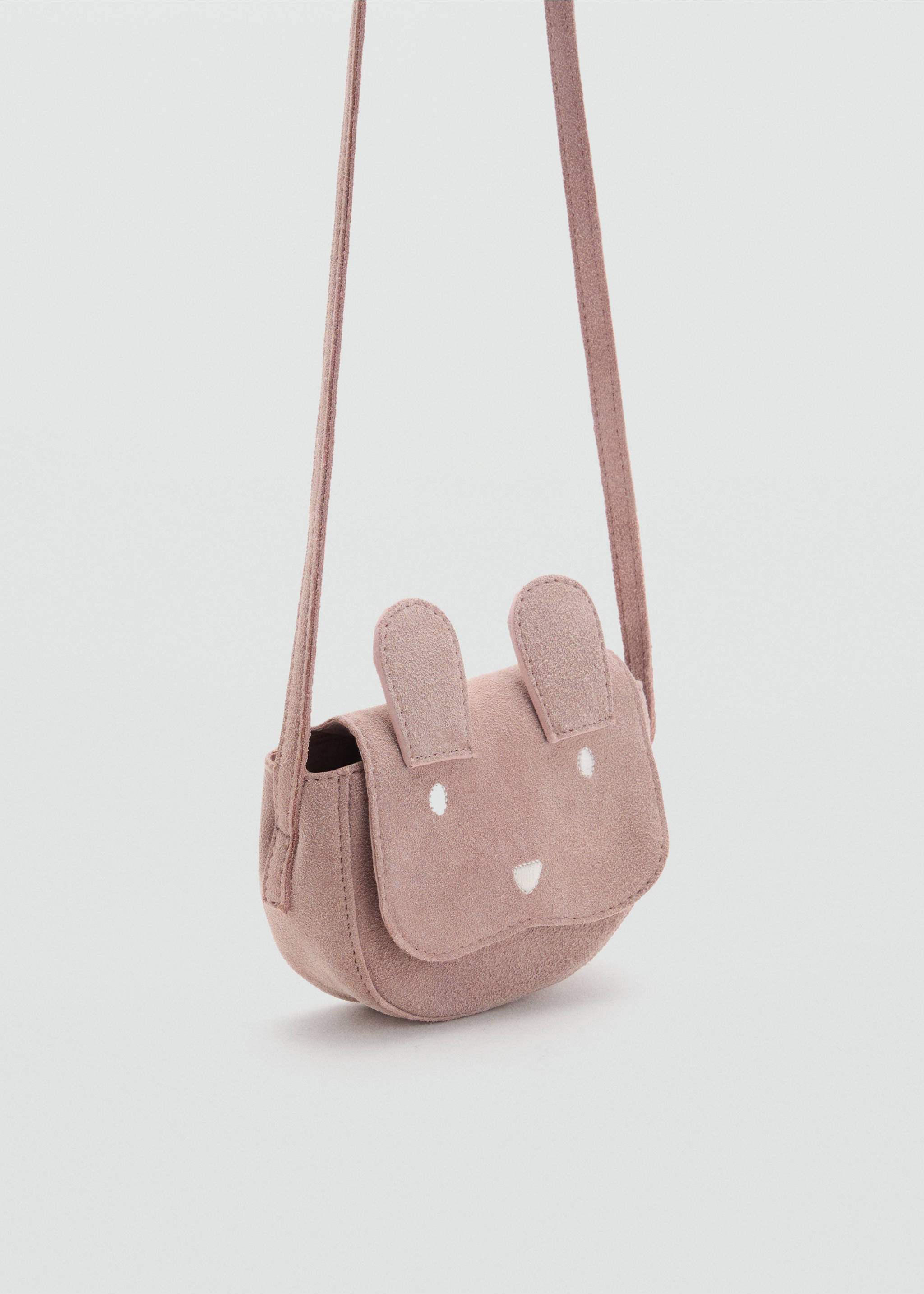 Bolso piel orejitas - Plano medio, Rosa palo. Ref: 17053297-00.