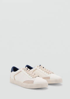 Combined design sneakers — White 2