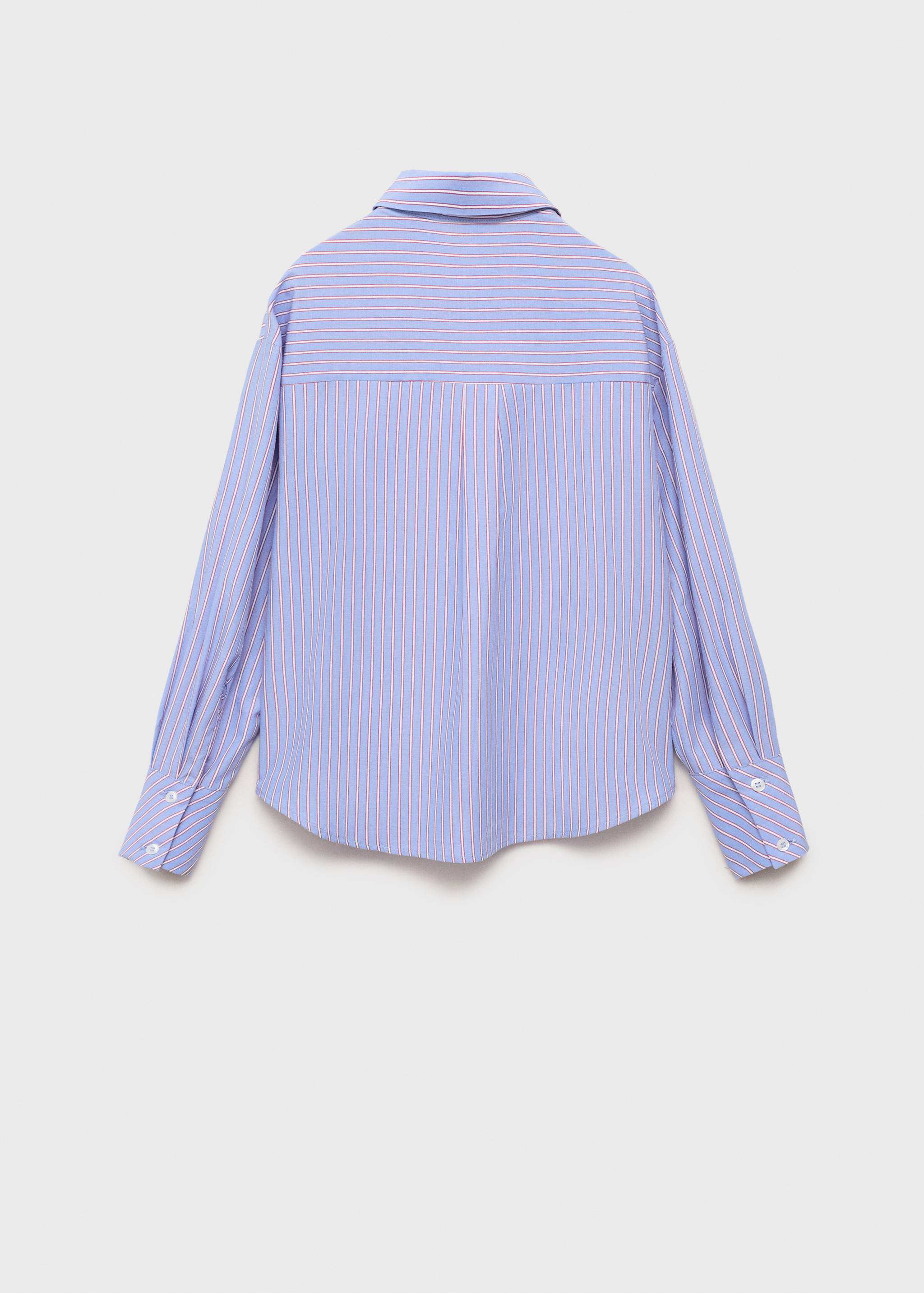 Striped cotton oversized shirt - Reverse of the article