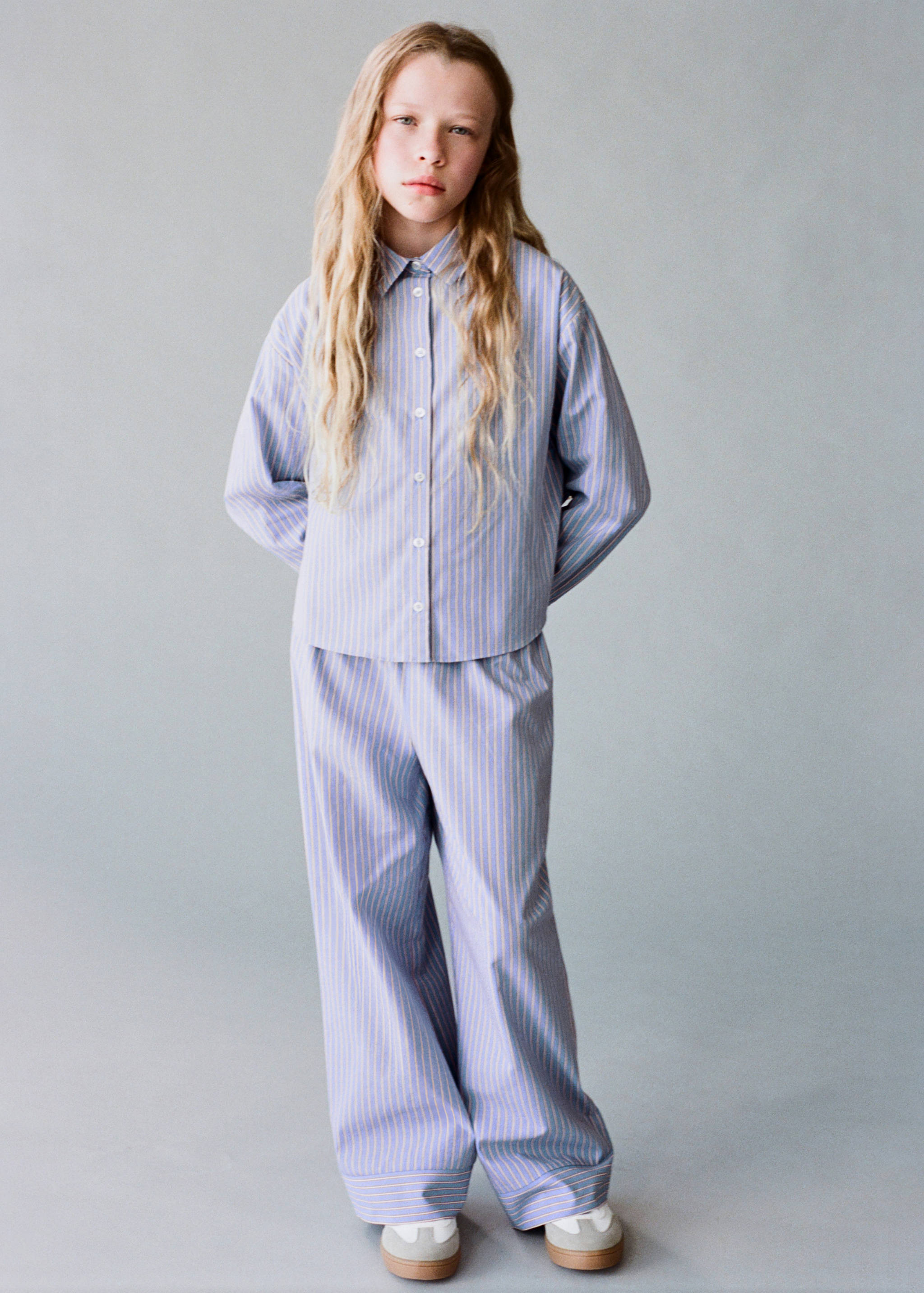 Striped cotton oversized shirt - Details of the article 5