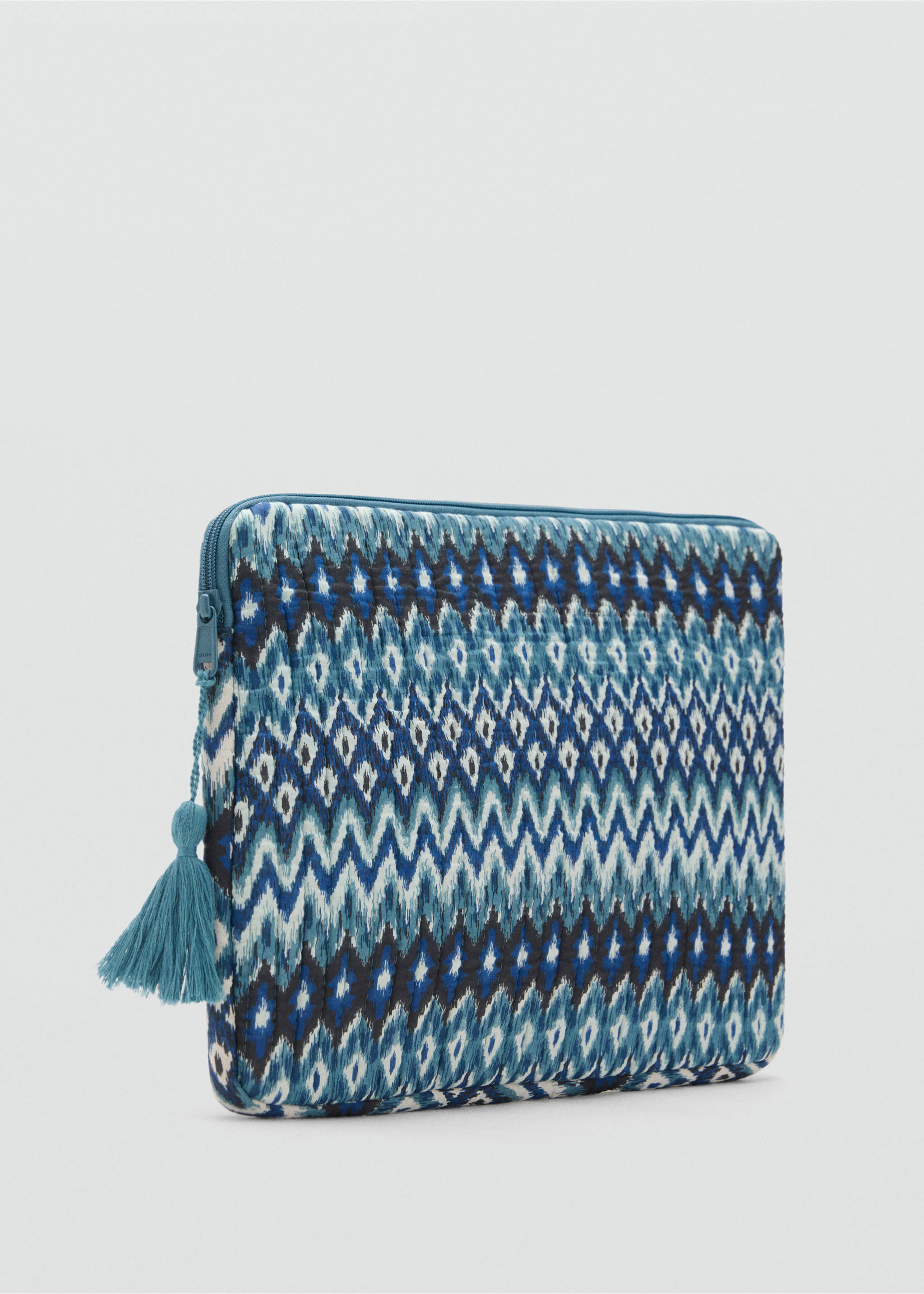 Funda portàtil estampada - Pla mig, Blau. Ref: 17053315-00.