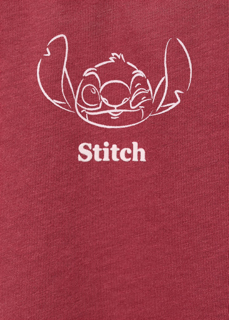 Lilo and Stitch t-shirt — Maroon