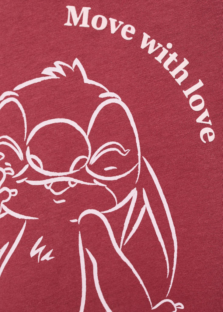 Lilo and Stitch t-shirt — Maroon