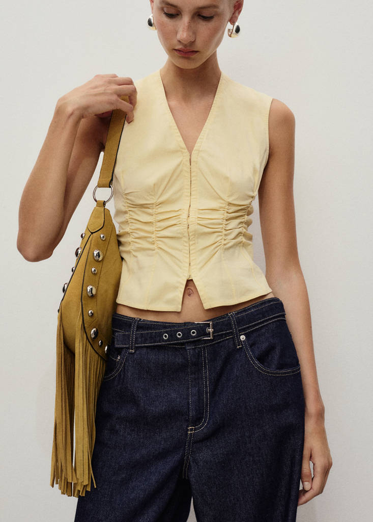 Straight-fit belt jeans — Open Blue