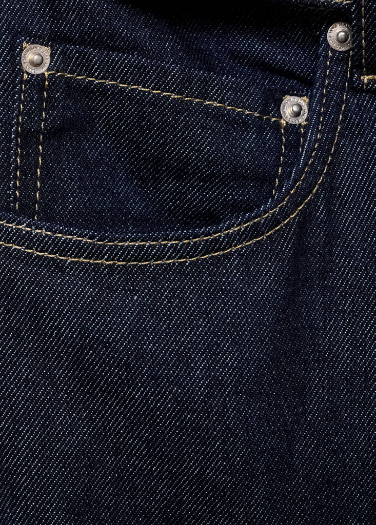 Straight-fit belt jeans — Open Blue