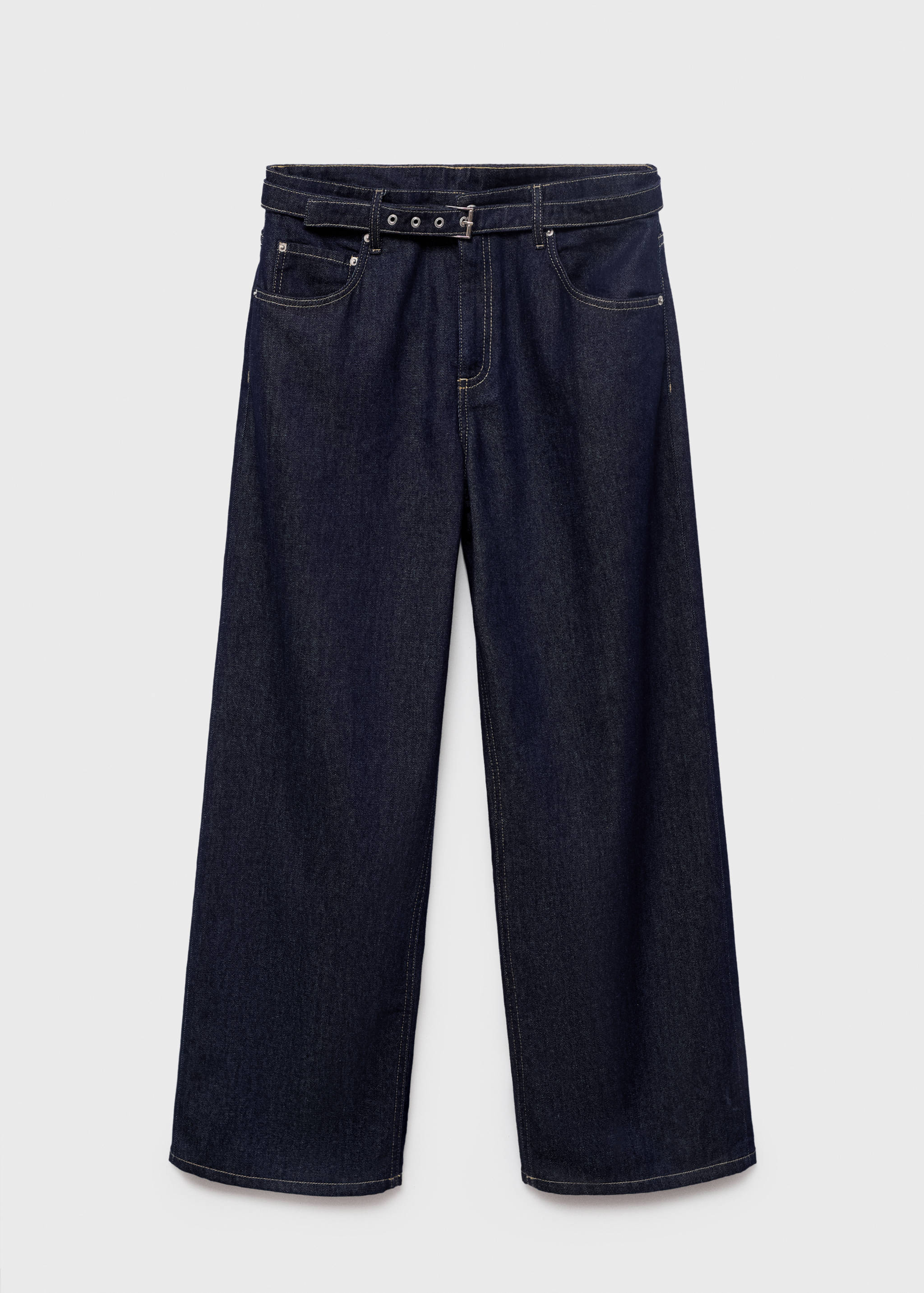 Straight-fit belt jeans - Article without model