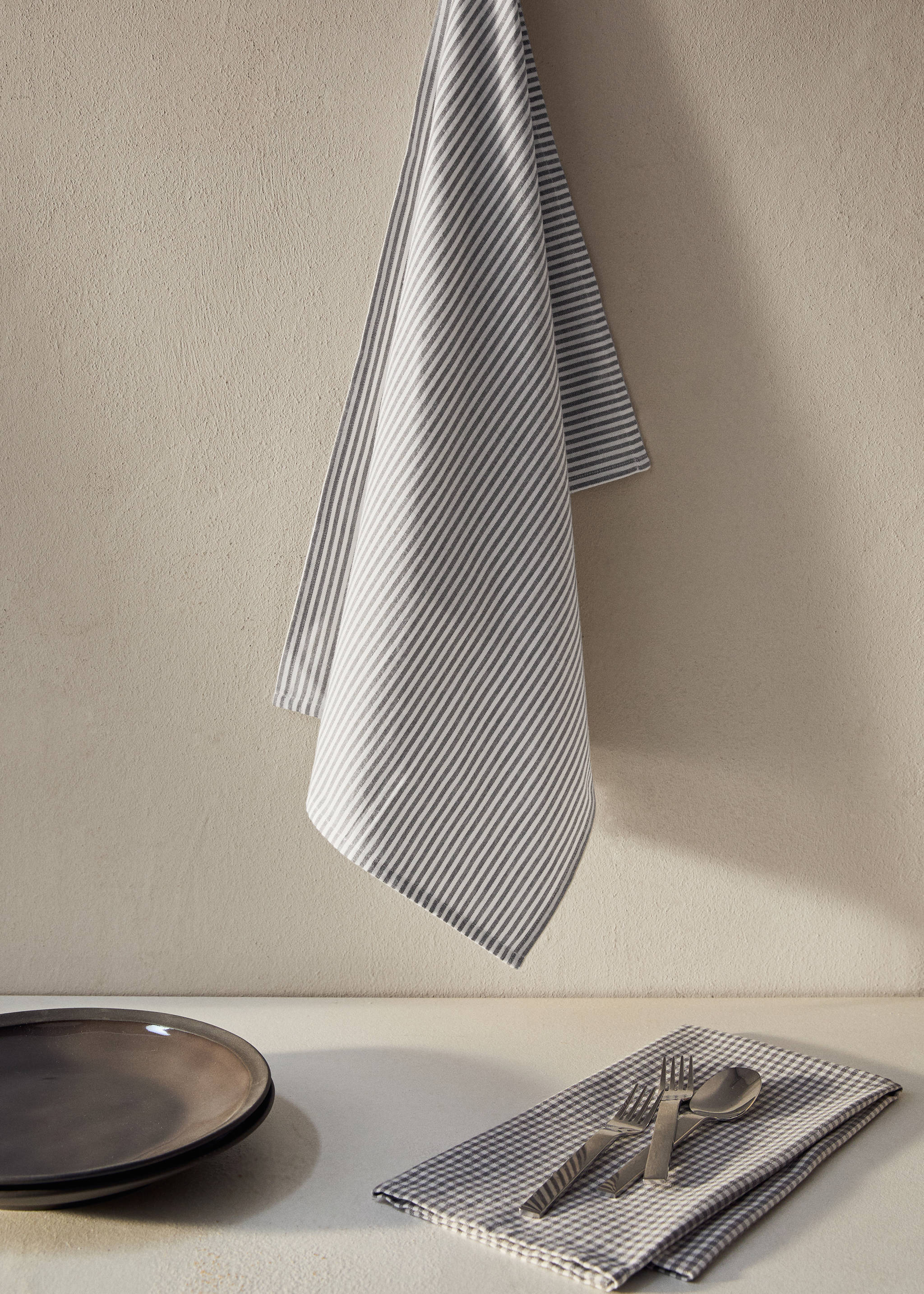 Küchentücher mit Karomuster und Streifen - Allgemeine Ansicht