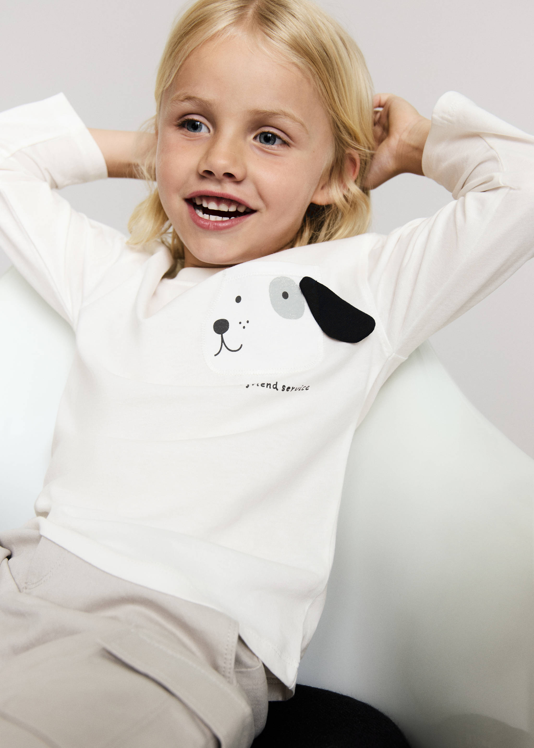 Embroidered animal t-shirt - Details of the article 1