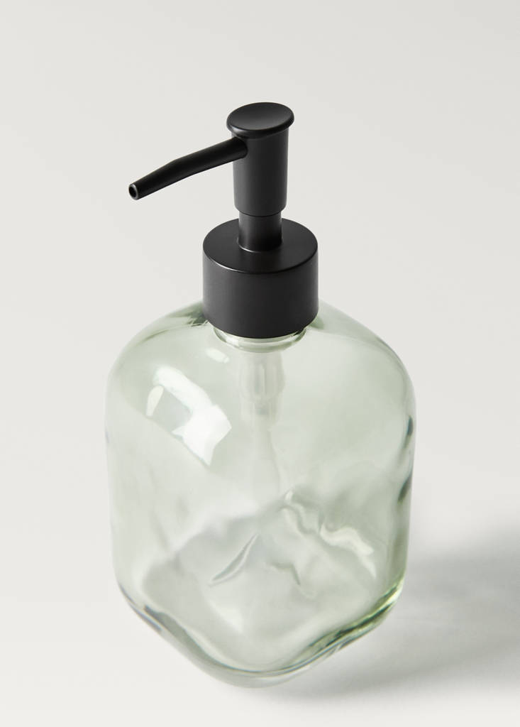 Glass soap dispenser — Ice Grey