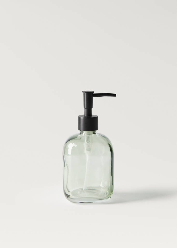 Glass soap dispenser — Ice Grey