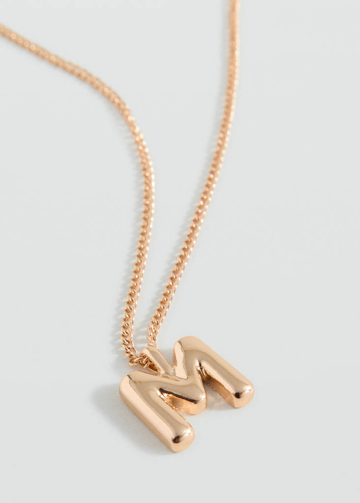 Letter Pendant Necklace — Gold