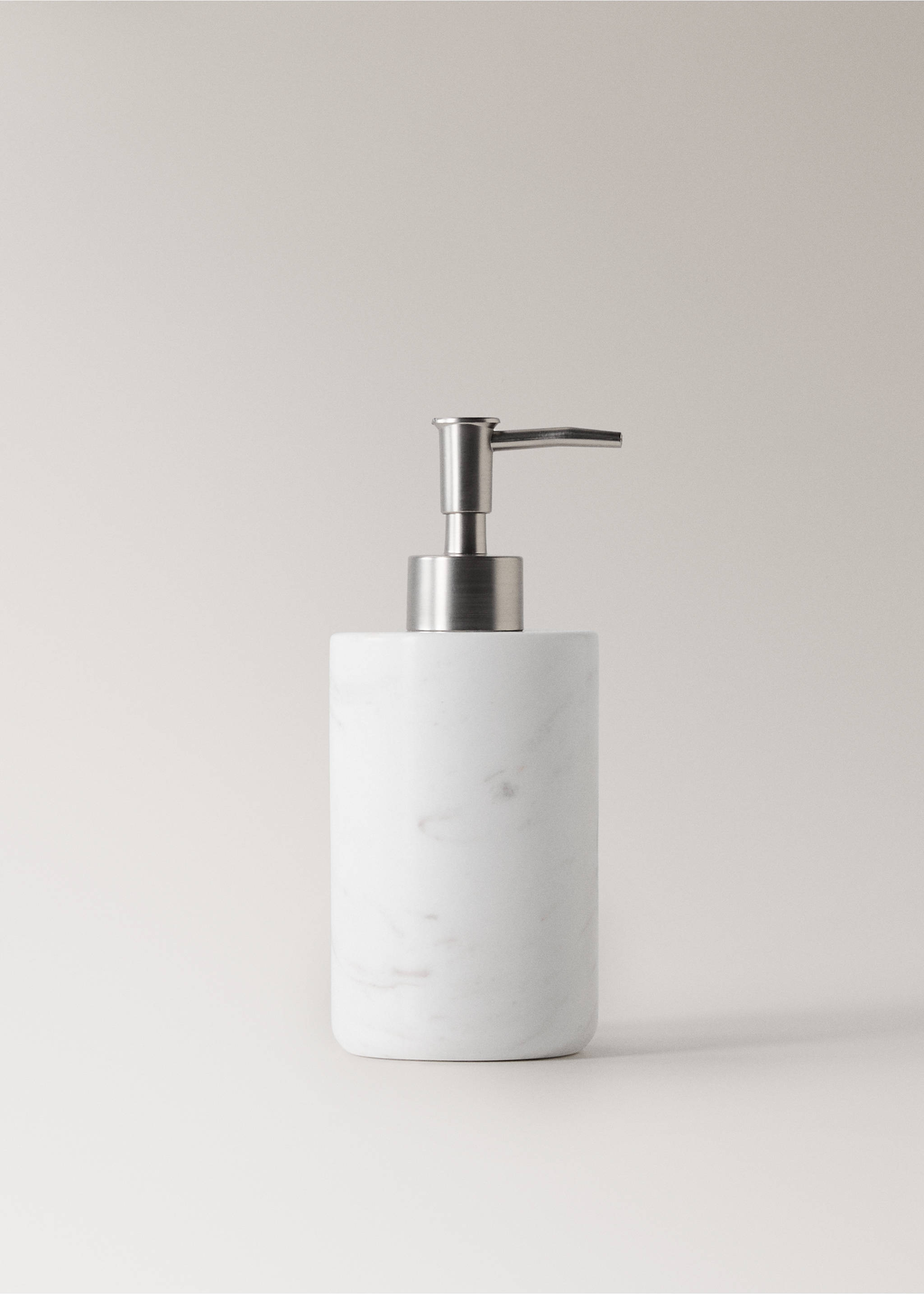 Plain marble soap dispenser - Article without model, White. Ref: 17053806-00.