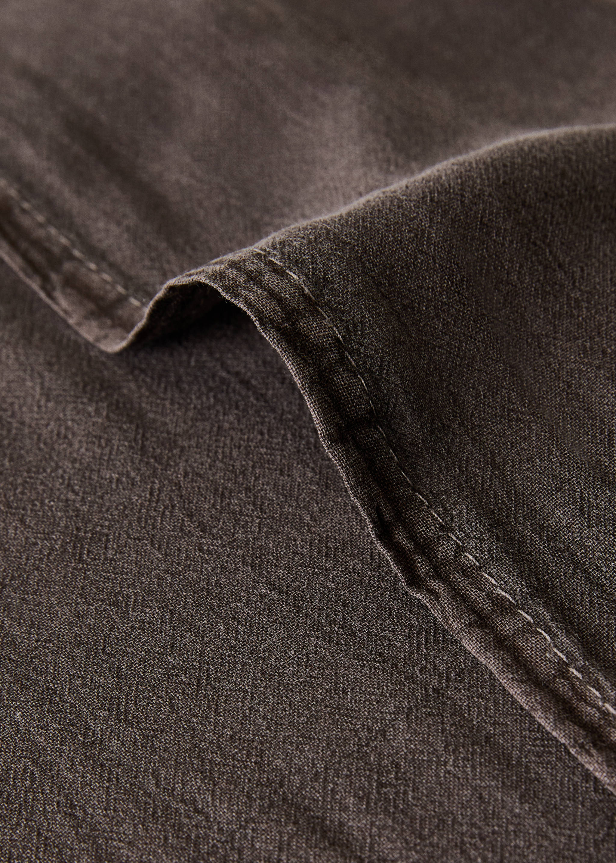 Garment-dyed cotton bed cushion cover 50x50 cm - Details of the article 4