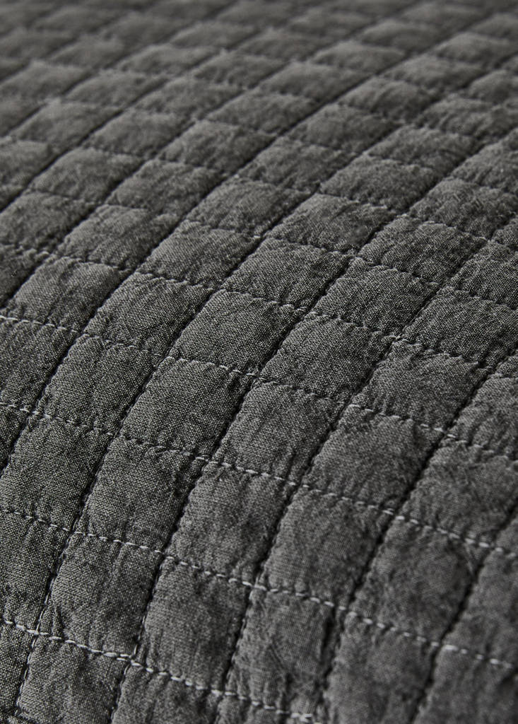 Garment-dyed cotton bed cushion cover 50x50 cm — Russet
