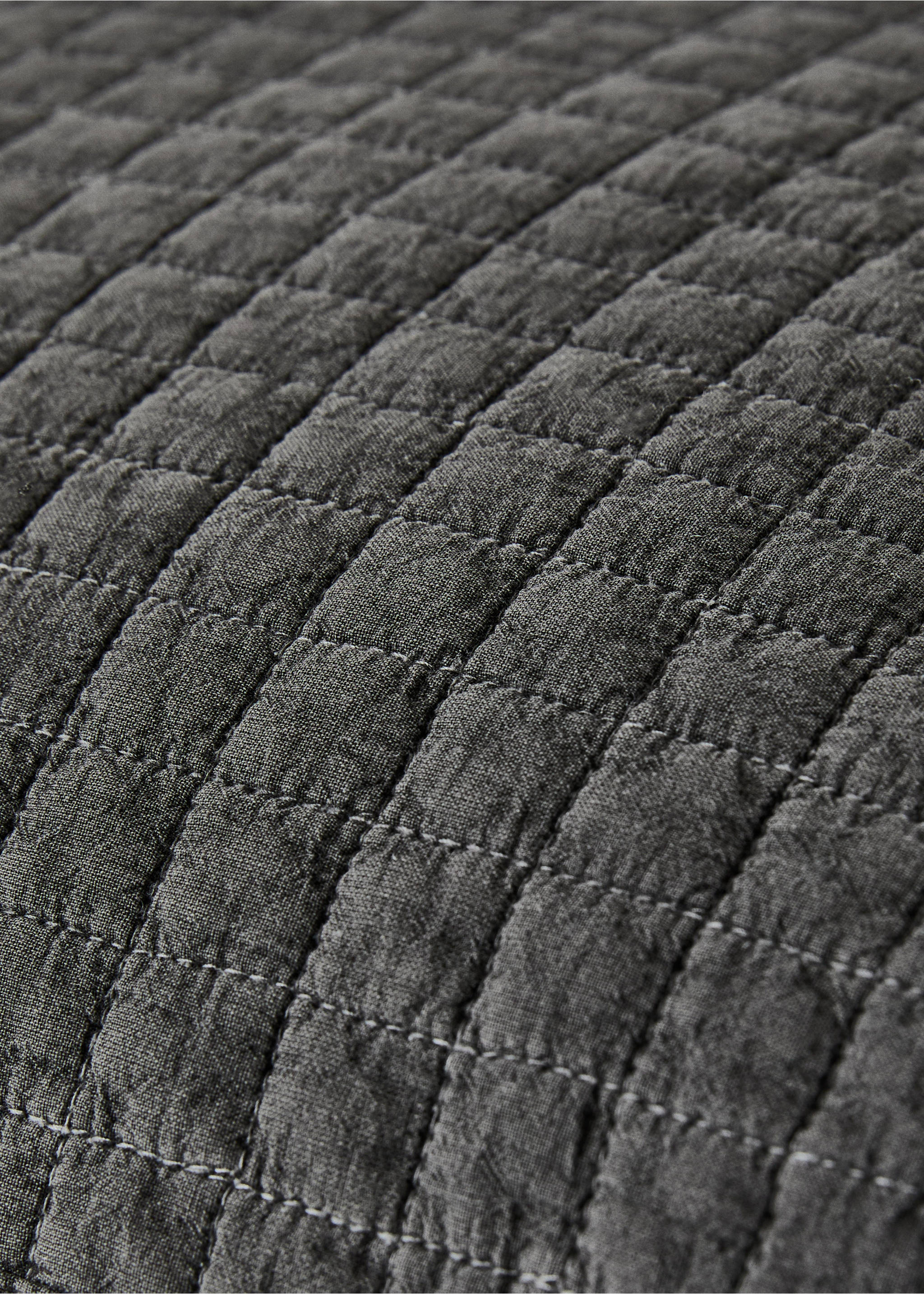 Kopfkissenbezug aus Baumwolle, stückgefärbt, 50 x 50 cm - Detail des Artikels 3, Rotbraun. Ref: 17053808-00.