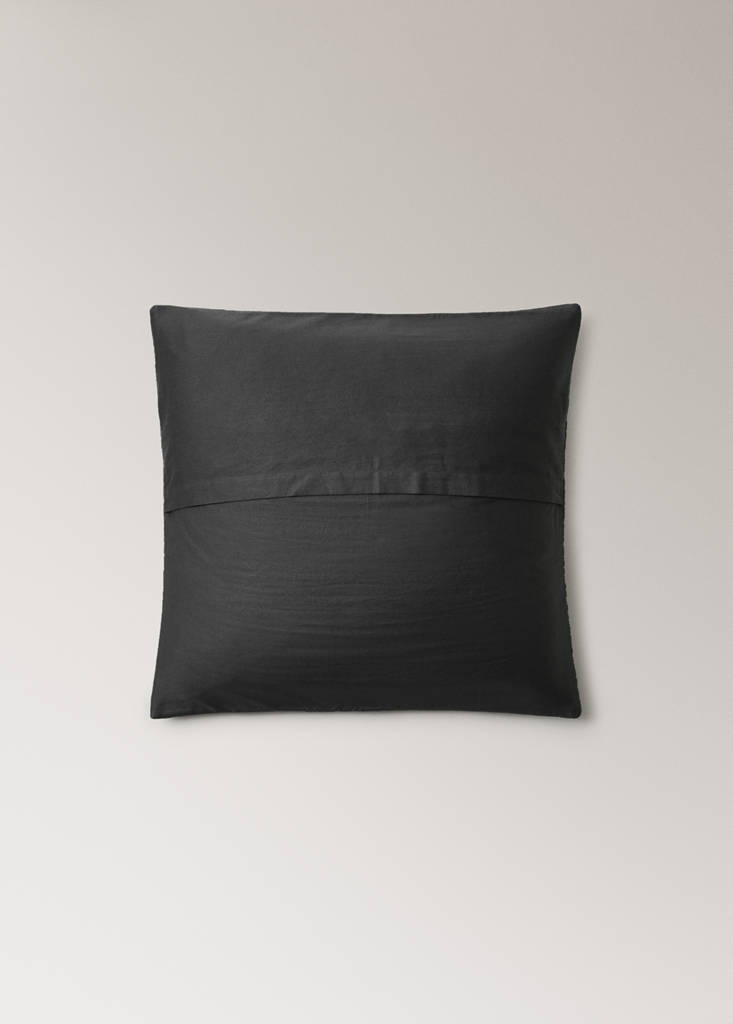 Satin cushion cover — Grey