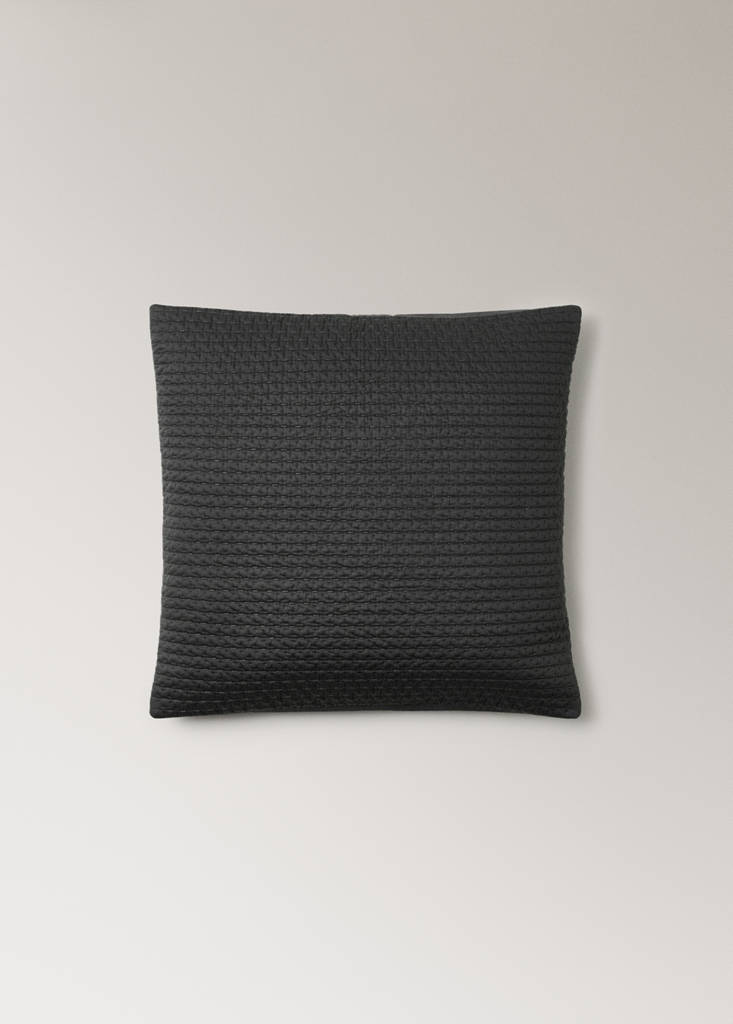Satin cushion cover — Grey