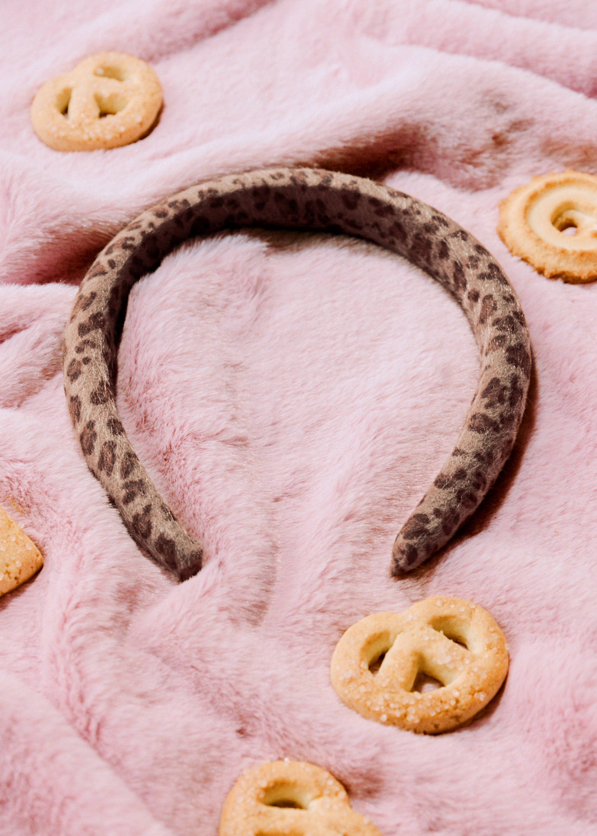 Animal-print textured hairband - Details of the article 6