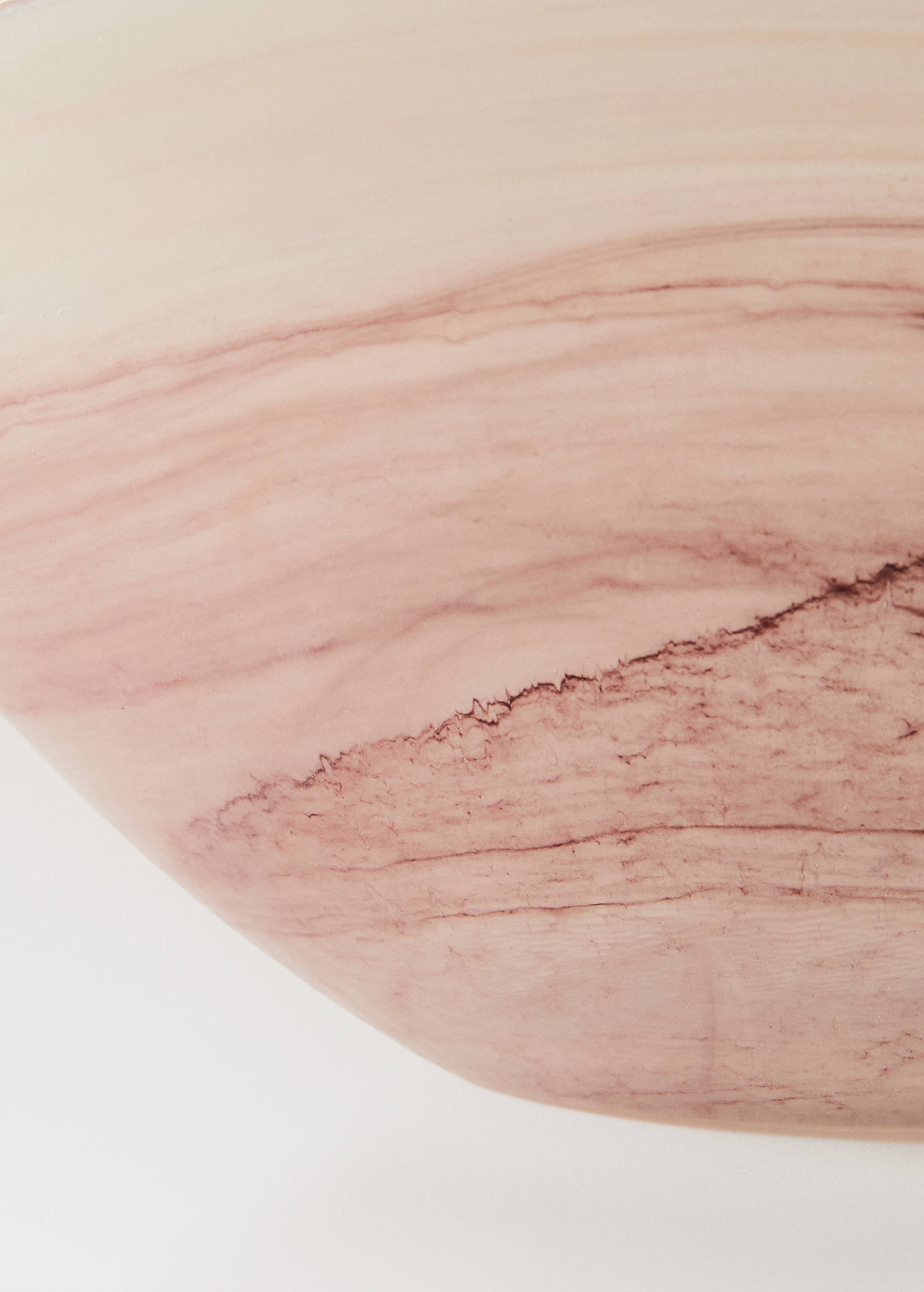 Alabaster-effect decorative glass bowl - Details of the article 2