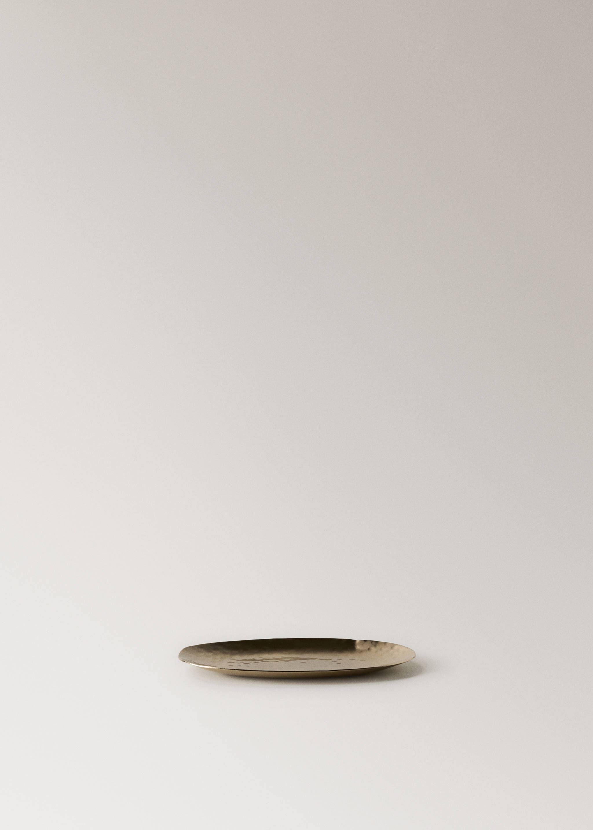 Medium golden decorative tray - Article without model