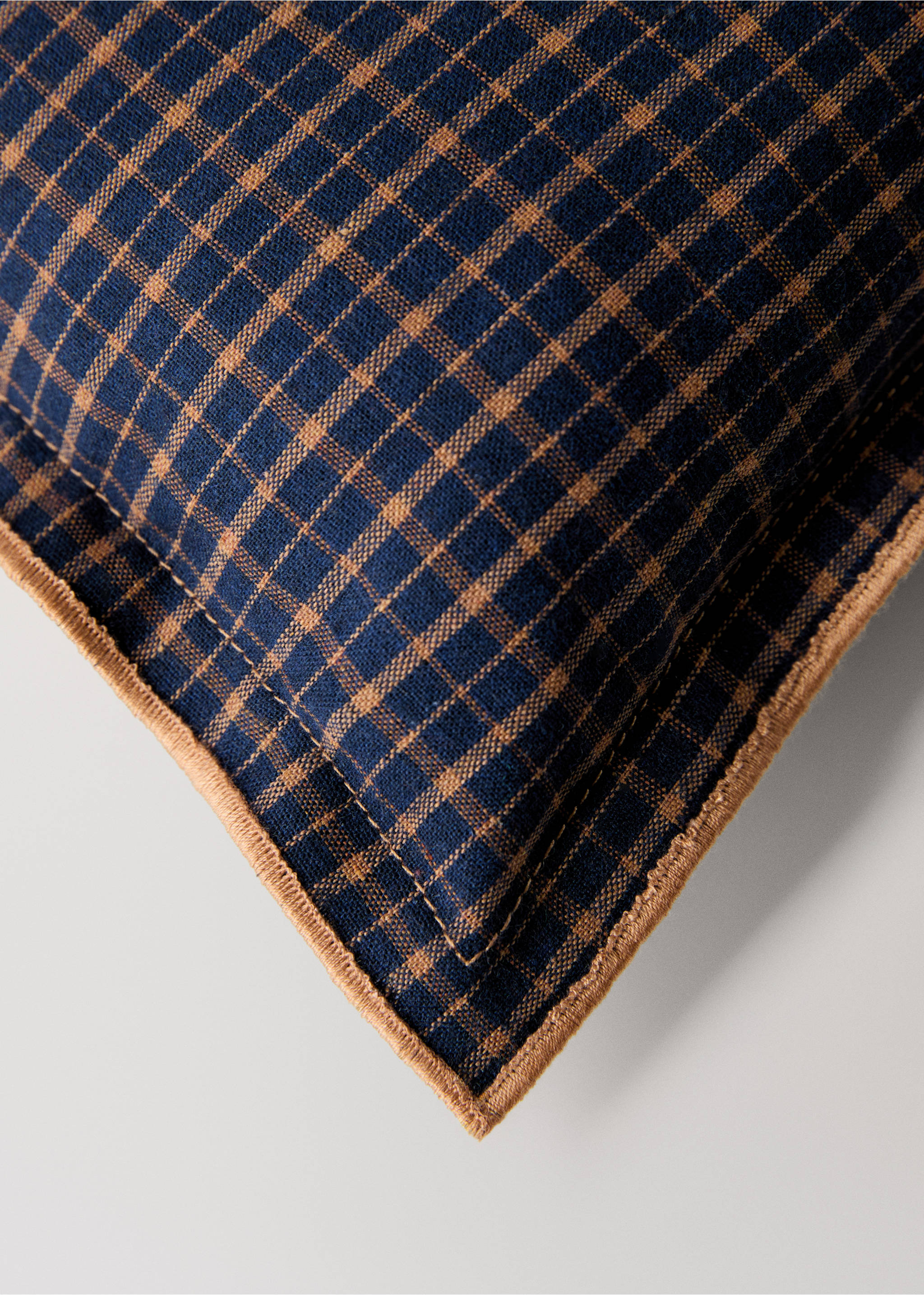 Çocuk için kare desenli overlok yastık kılıfı  20x30 cm - Ürün detayı 3, Gece Mavisi. Ref: 17053824-00.