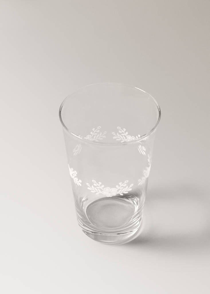 Glass flower vase — Off White