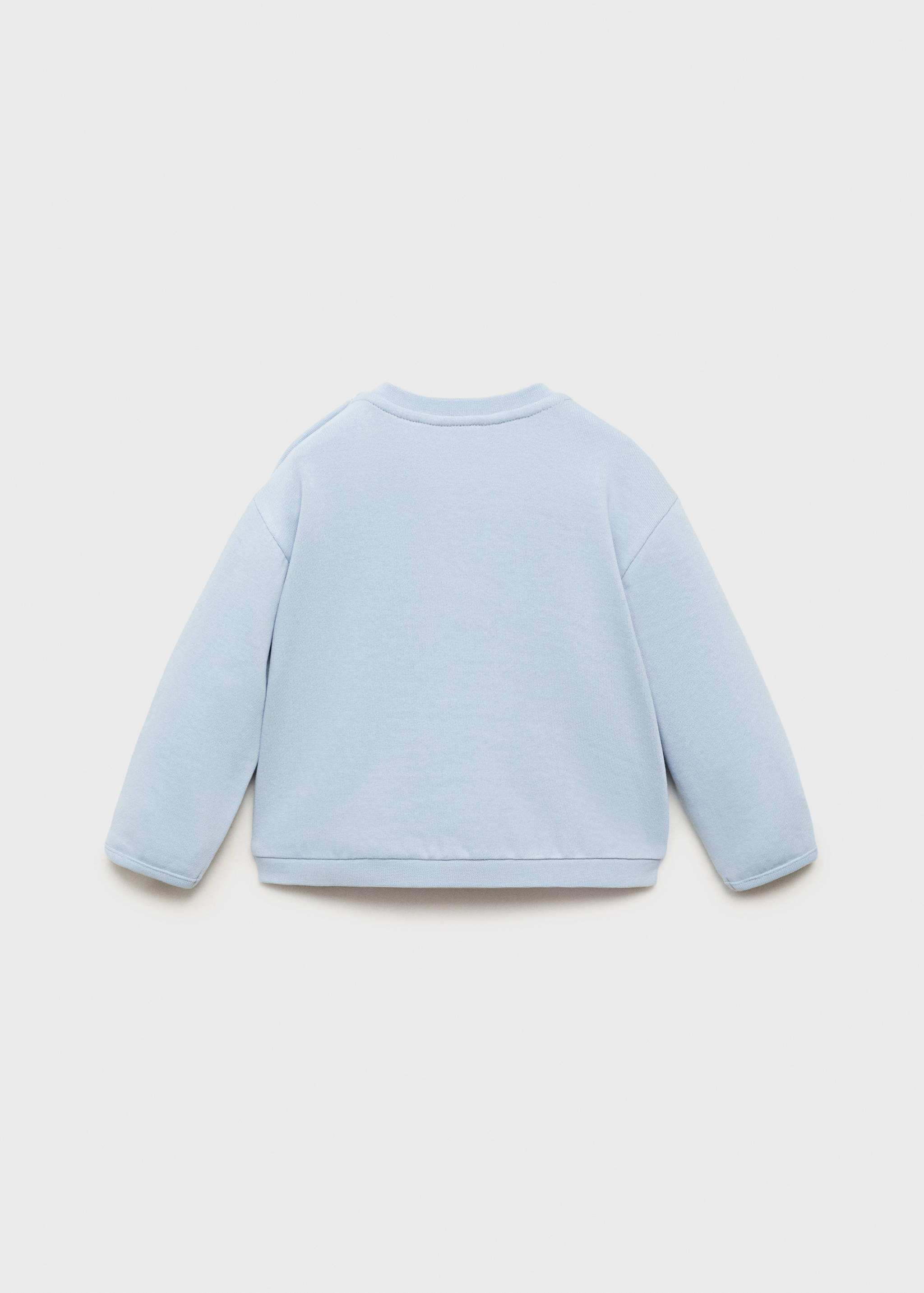 Buttoned cotton sweatshirt - Reverse of the article