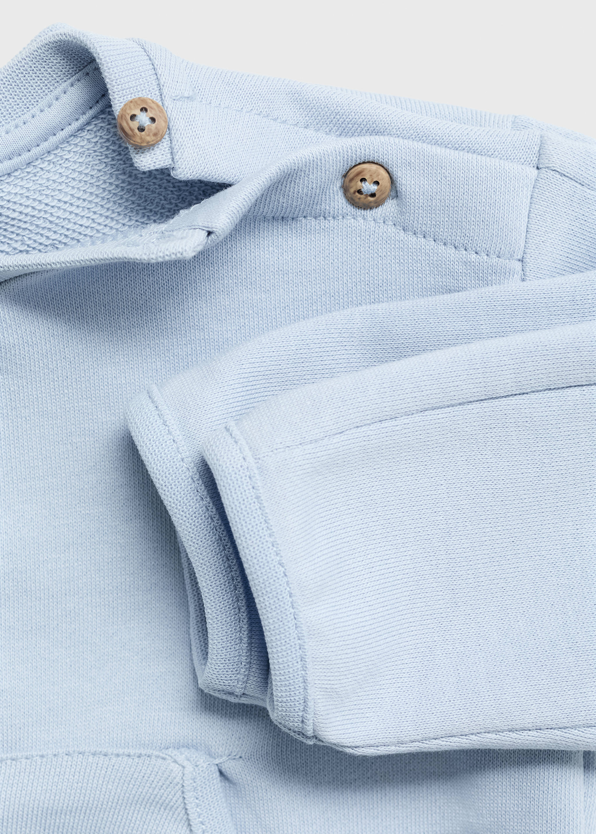 Buttoned cotton sweatshirt - Details of the article 0
