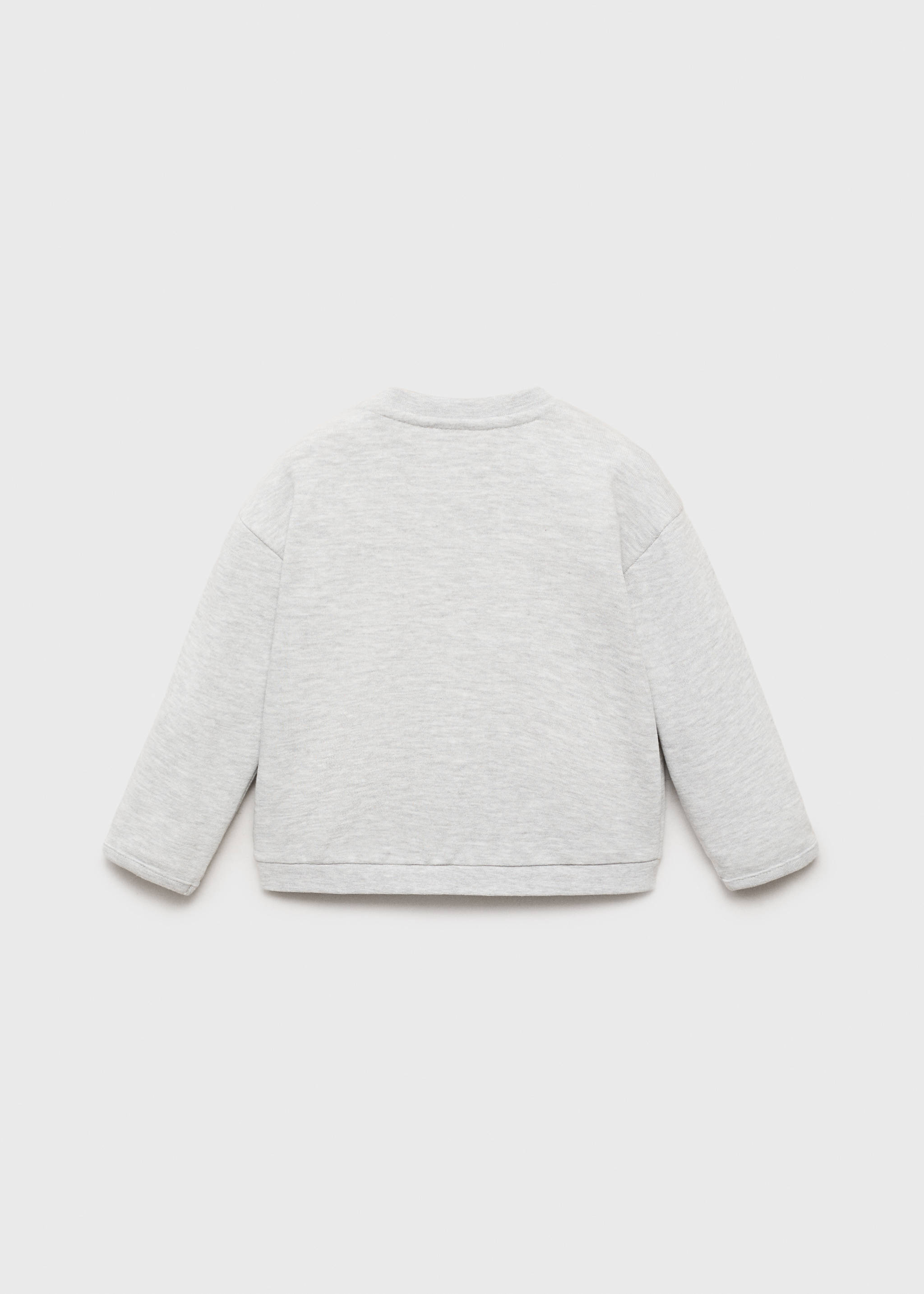 Buttoned cotton sweatshirt - Reverse of the article