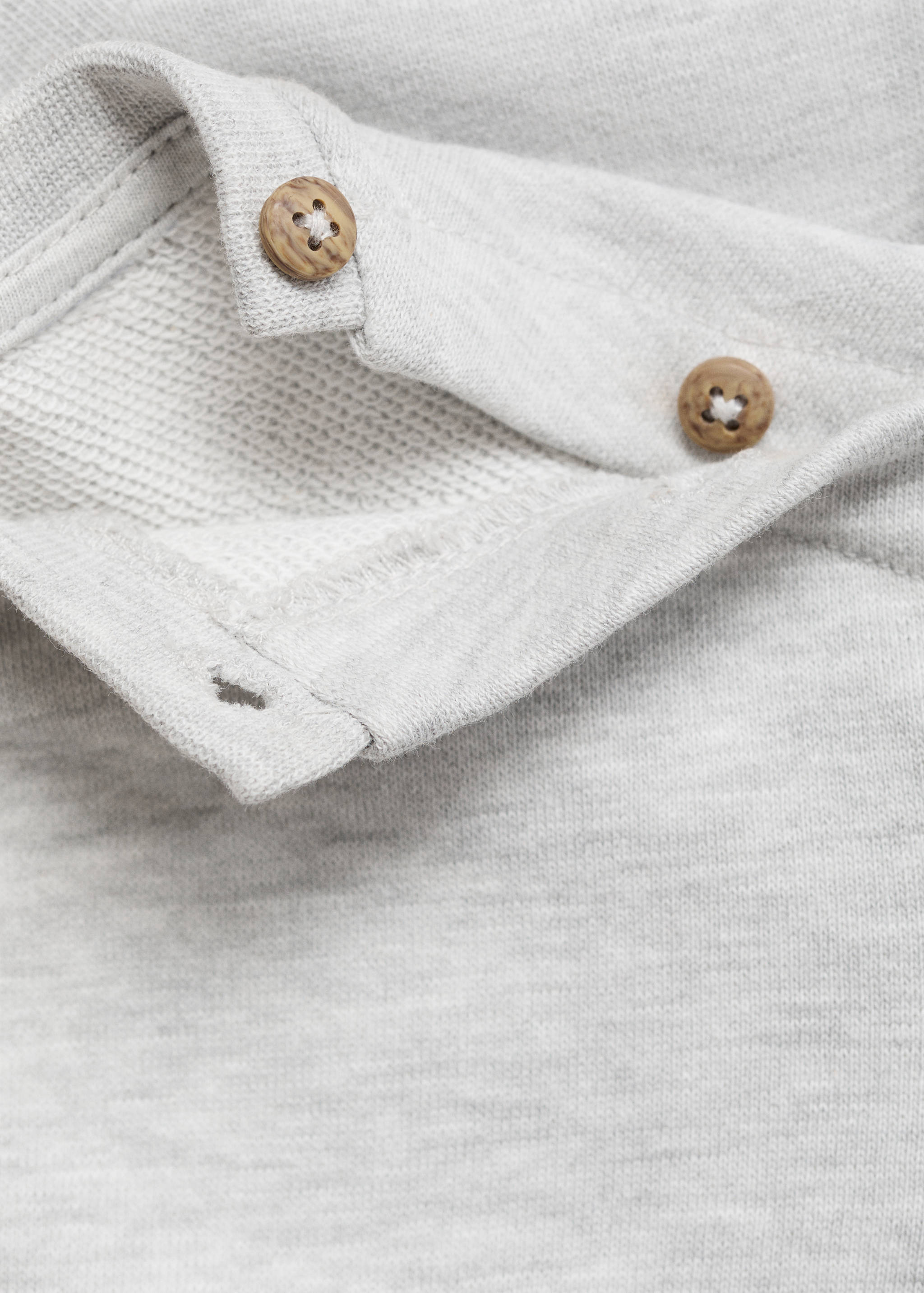 Buttoned cotton sweatshirt - Details of the article 0