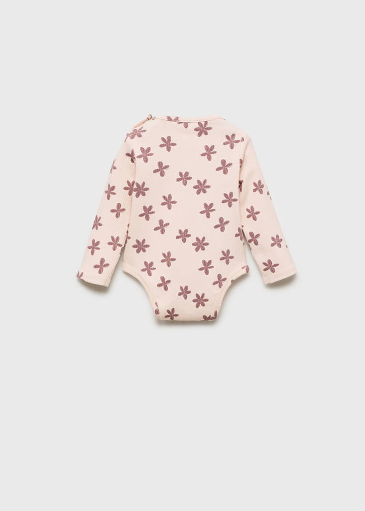 Ribbed floral body — Pale Pink